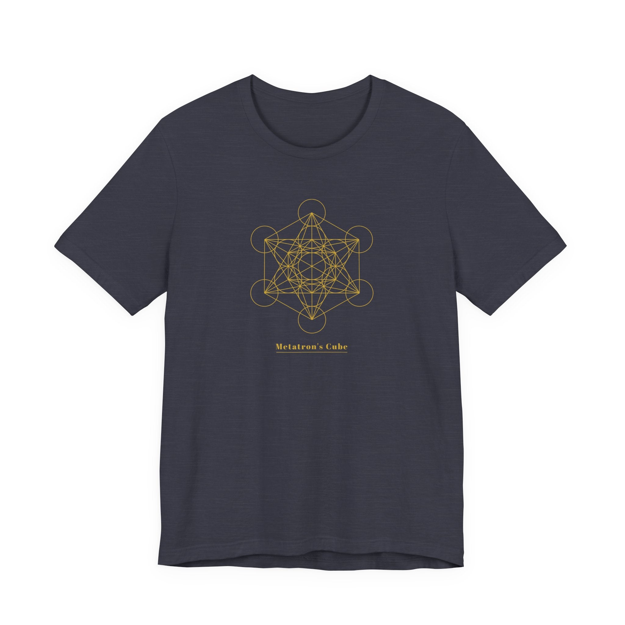 Metatron's Cube Gold Series T-Shirt | Premium Sacred Geometry Shirt — Gold Ink Archangel Tee