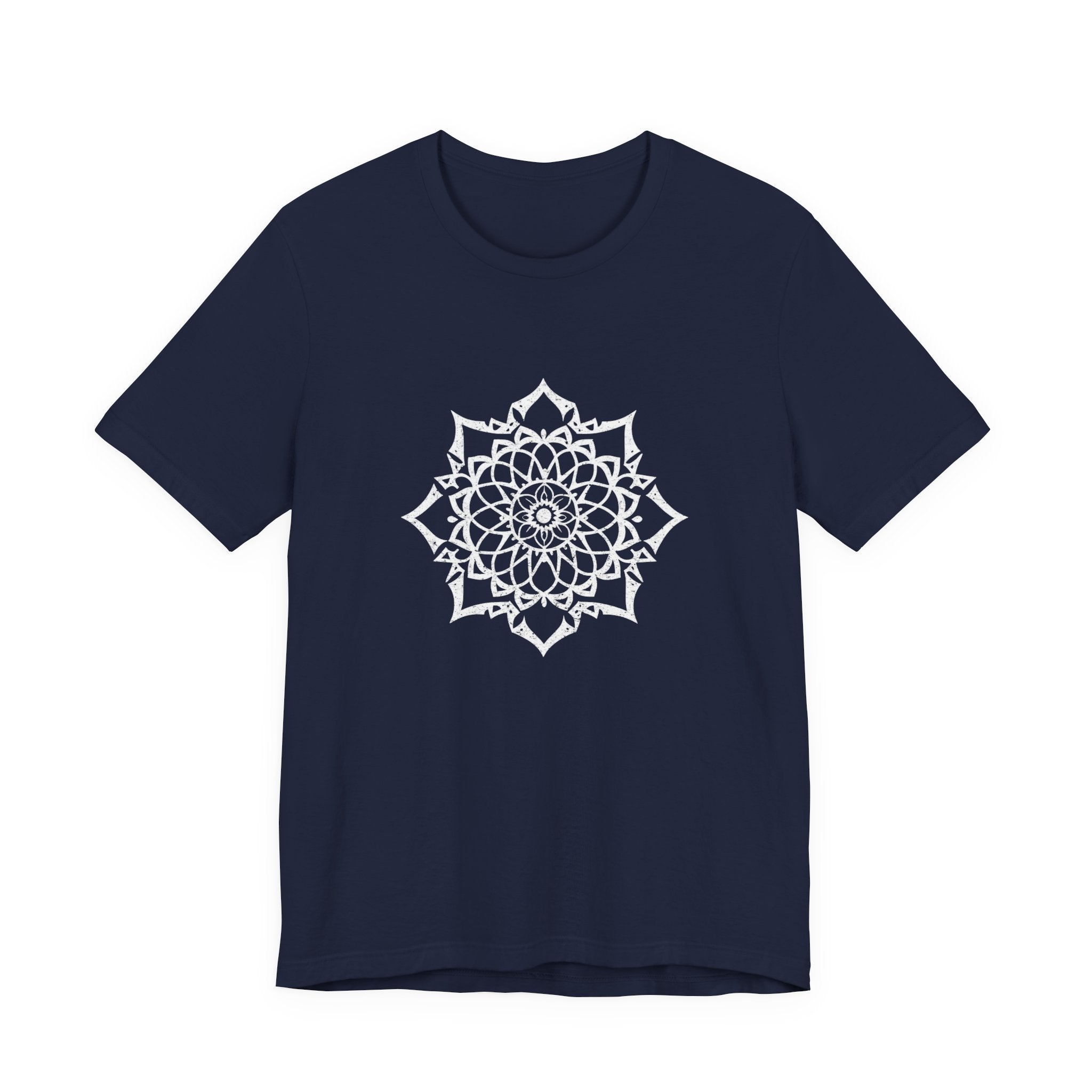 Mandala 3 Distressed T-Shirt | Spiritual Mandala Shirt — Sacred Geometry Gift Tee