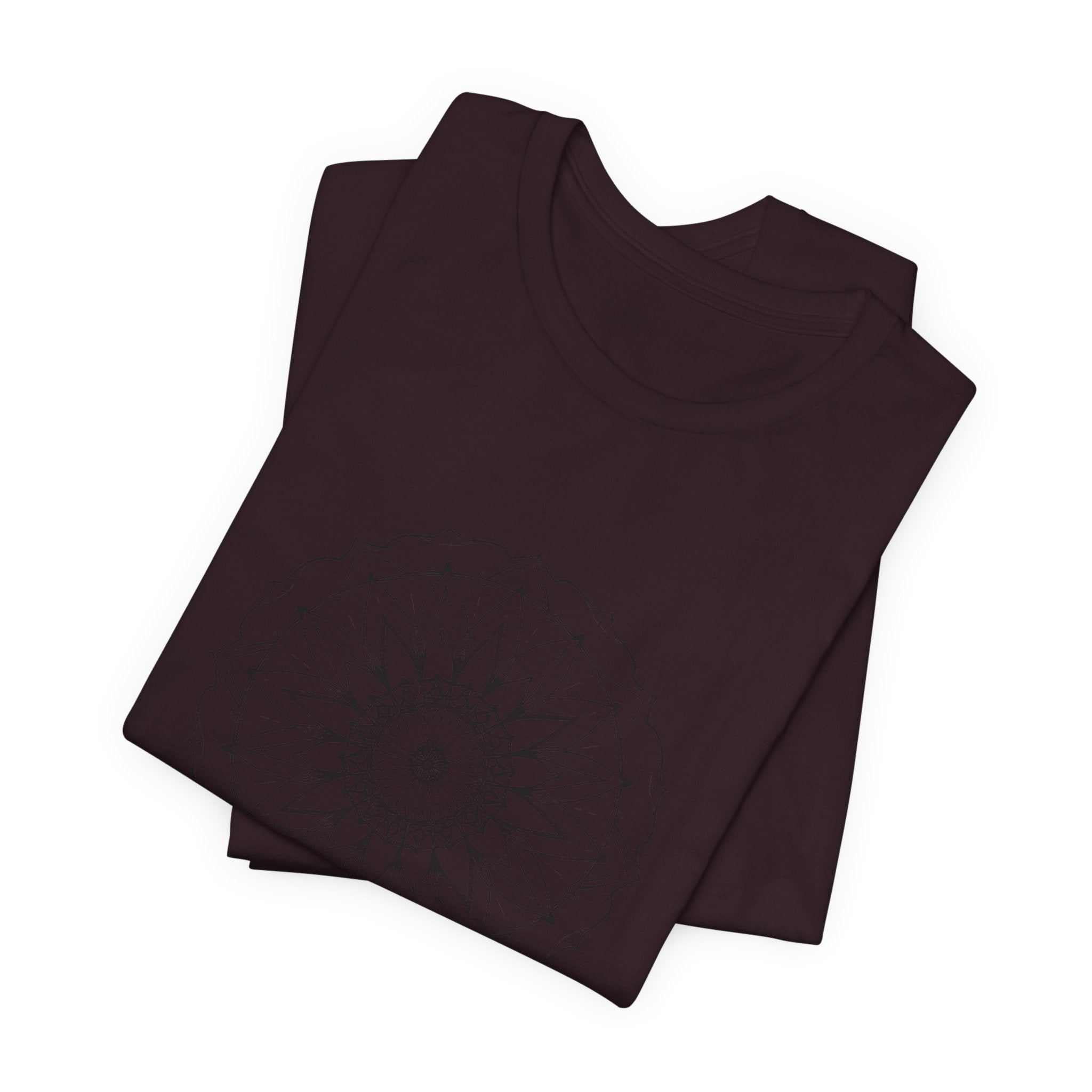 Mandala 6 Distressed T-Shirt | Spiritual Mandala Shirt — Sacred Geometry Gift Tee