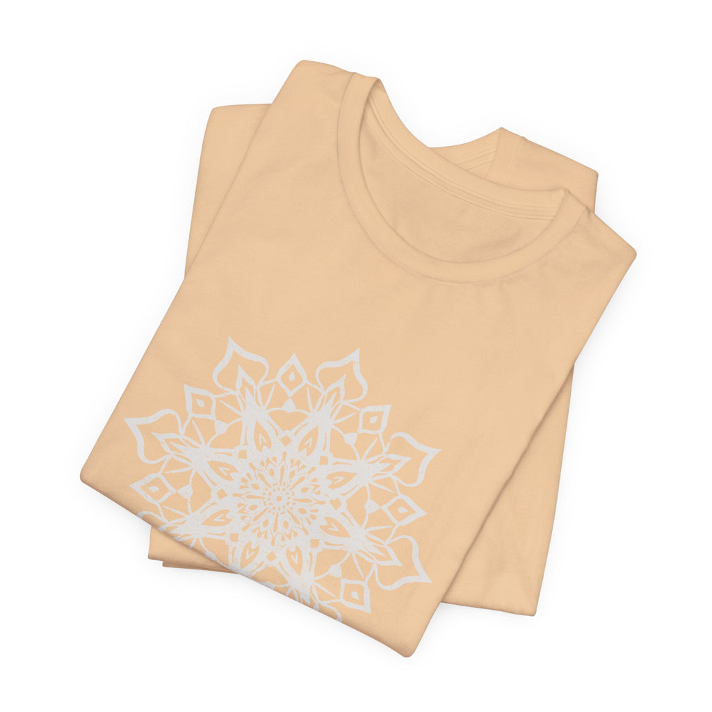 Mandala 1 Distressed T-Shirt | Spiritual Mandala Shirt — Sacred Geometry Gift Tee