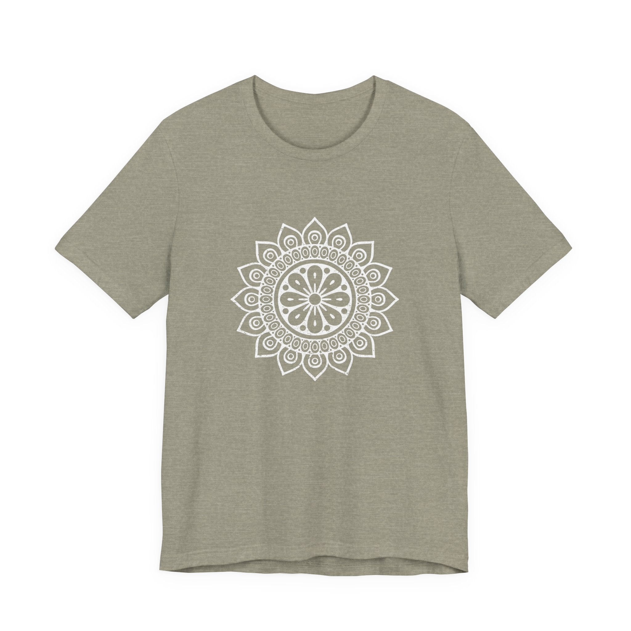 Mandala 8 Distressed T-Shirt | Spiritual Mandala Shirt — Sacred Geometry Gift Tee