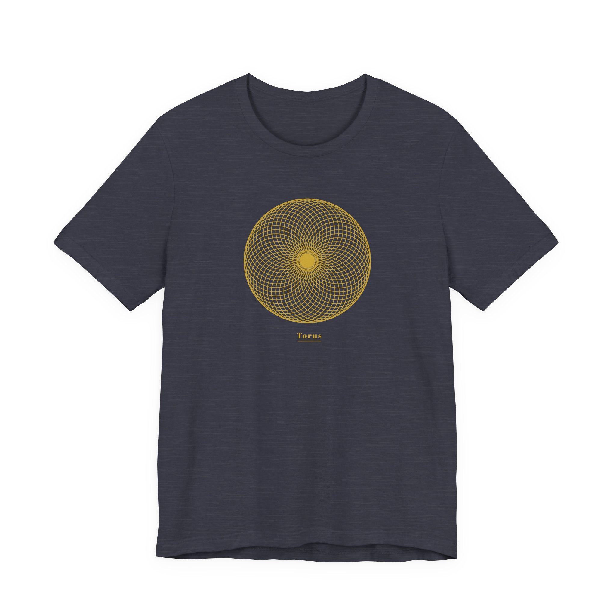 Torus Gold Series T-Shirt | Premium Sacred Geometry Shirt — Gold Ink Energy Field Spiritual Tee