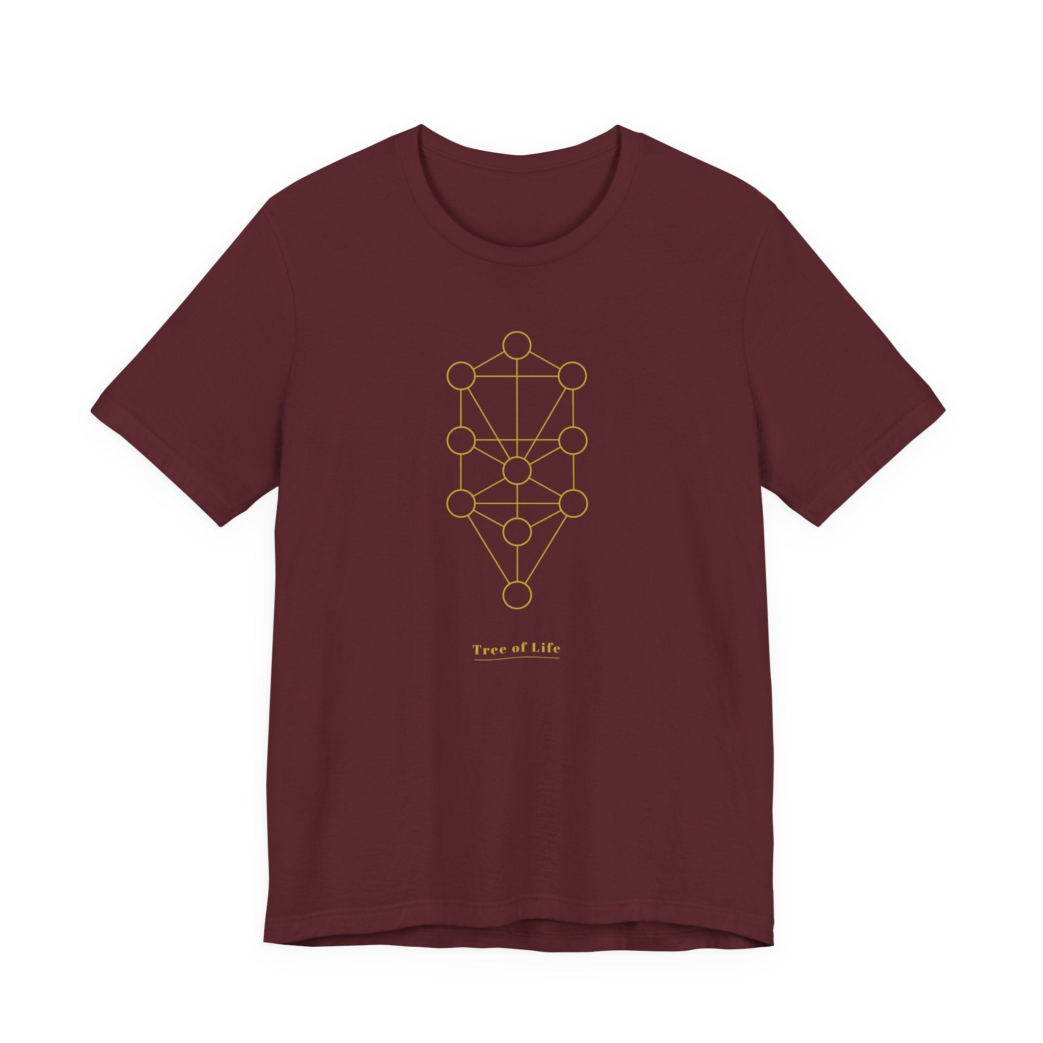 Tree of Life Gold Series T-Shirt | Premium Sacred Geometry Shirt — Gold Ink Spiritual Nature Tee
