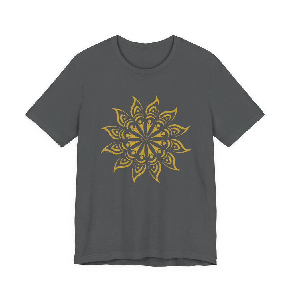 Mandala 2 Distressed T-Shirt | Spiritual Mandala Shirt — Sacred Geometry Gift Tee