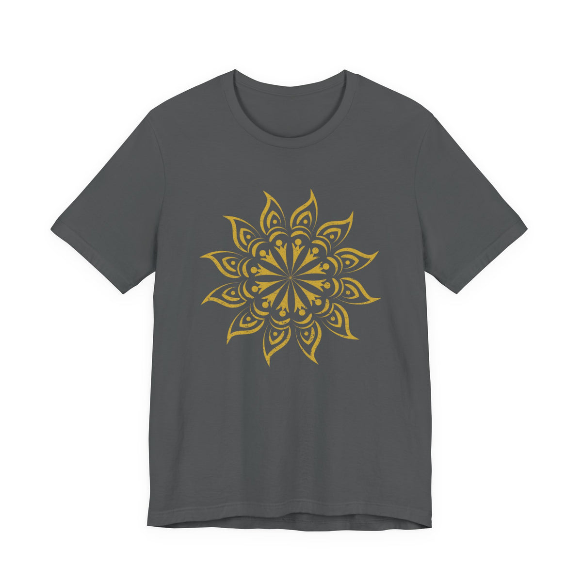 Mandala 2 Distressed T-Shirt | Spiritual Mandala Shirt — Sacred Geometry Gift Tee