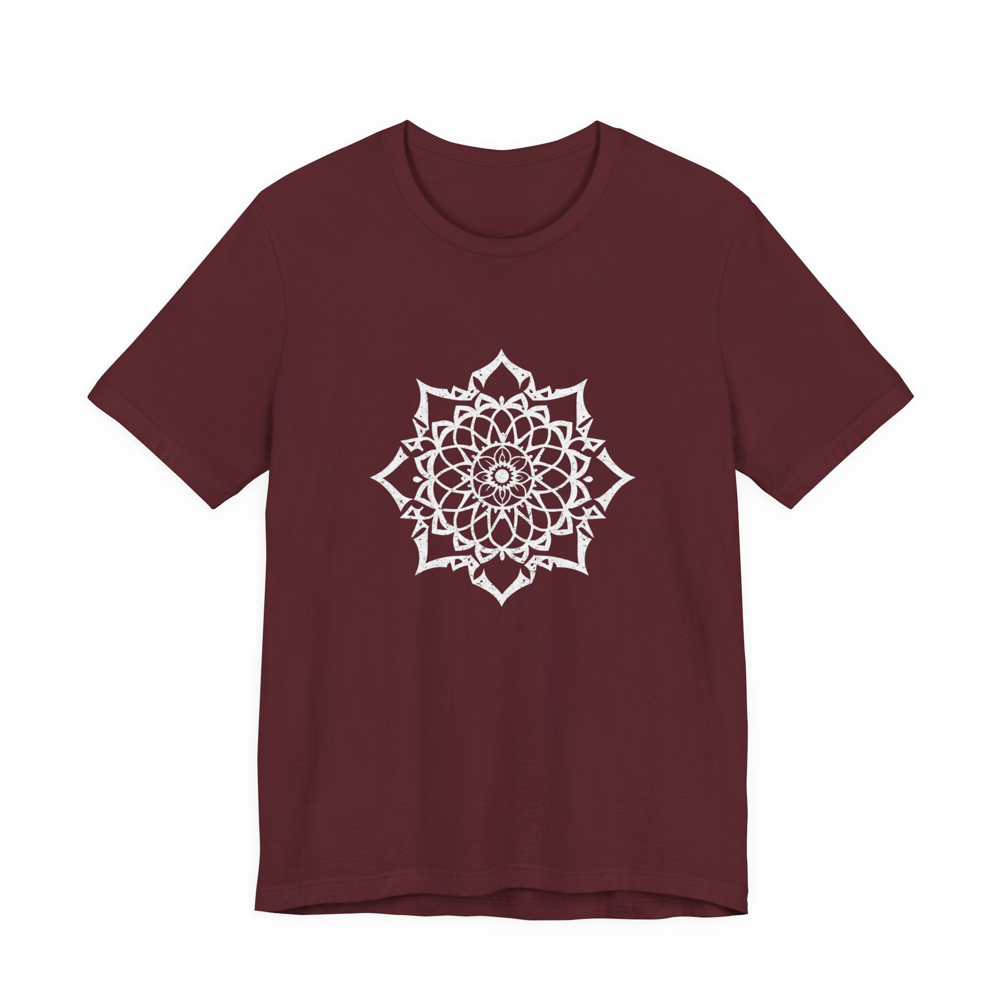 Mandala 3 Distressed T-Shirt | Spiritual Mandala Shirt — Sacred Geometry Gift Tee