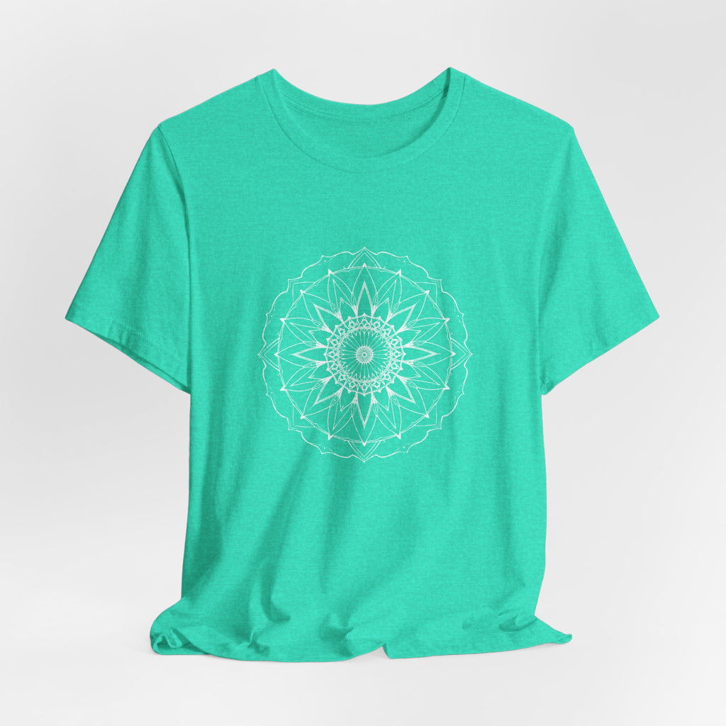 Mandala 6 Distressed T-Shirt | Spiritual Mandala Shirt — Sacred Geometry Gift Tee