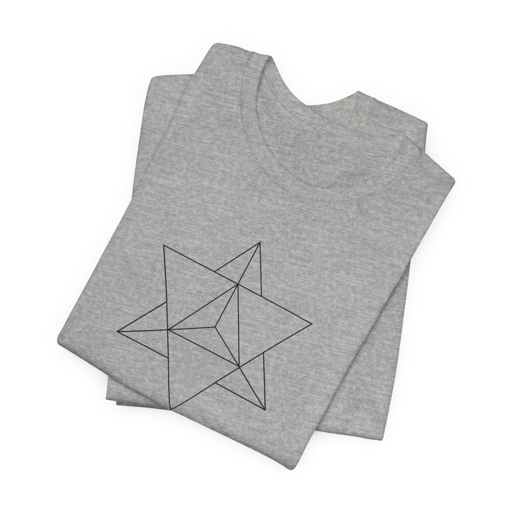 Merkaba Sacred Geometry T-Shirt | Spiritual Awakening Shirt — Metaphysical Gift for Yoga Meditation