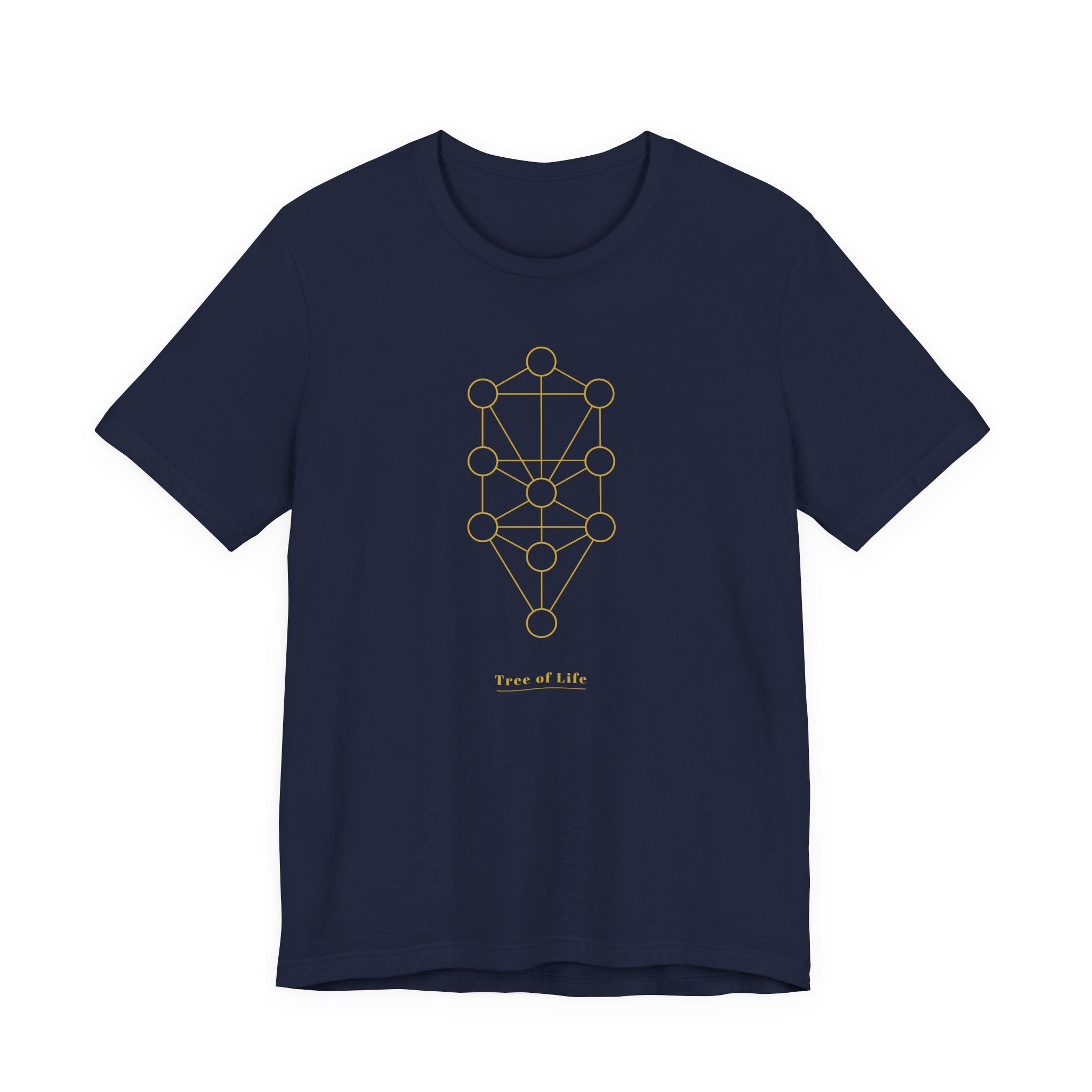 Tree of Life Gold Series T-Shirt | Premium Sacred Geometry Shirt — Gold Ink Spiritual Nature Tee
