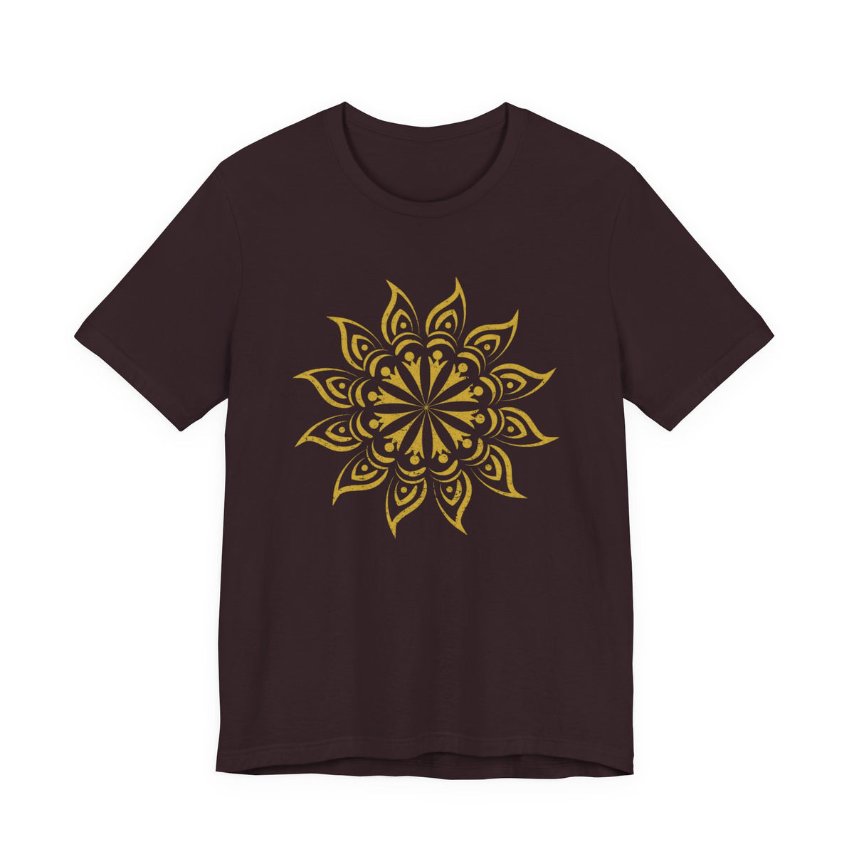 Mandala 2 Distressed T-Shirt | Spiritual Mandala Shirt — Sacred Geometry Gift Tee