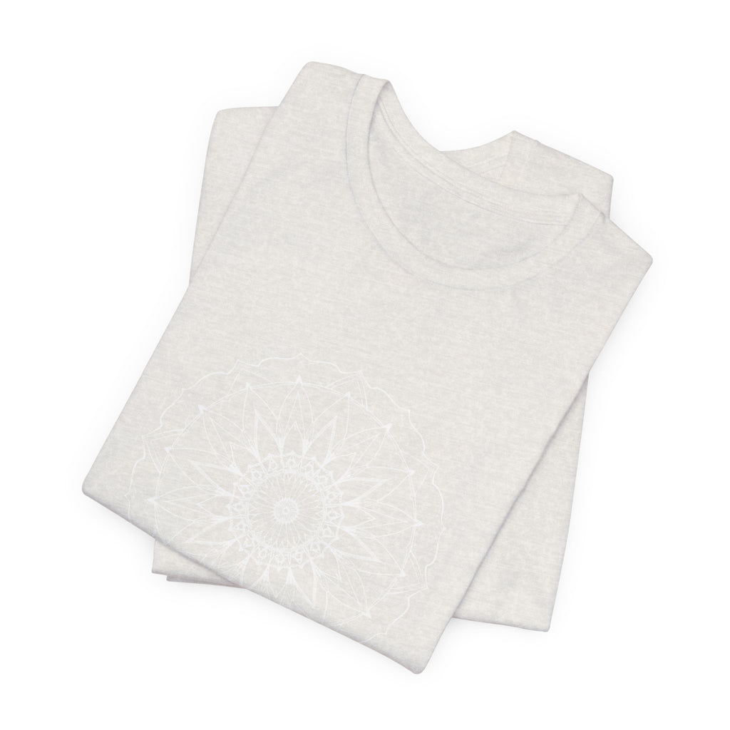 Mandala 6 Distressed T-Shirt | Spiritual Mandala Shirt — Sacred Geometry Gift Tee