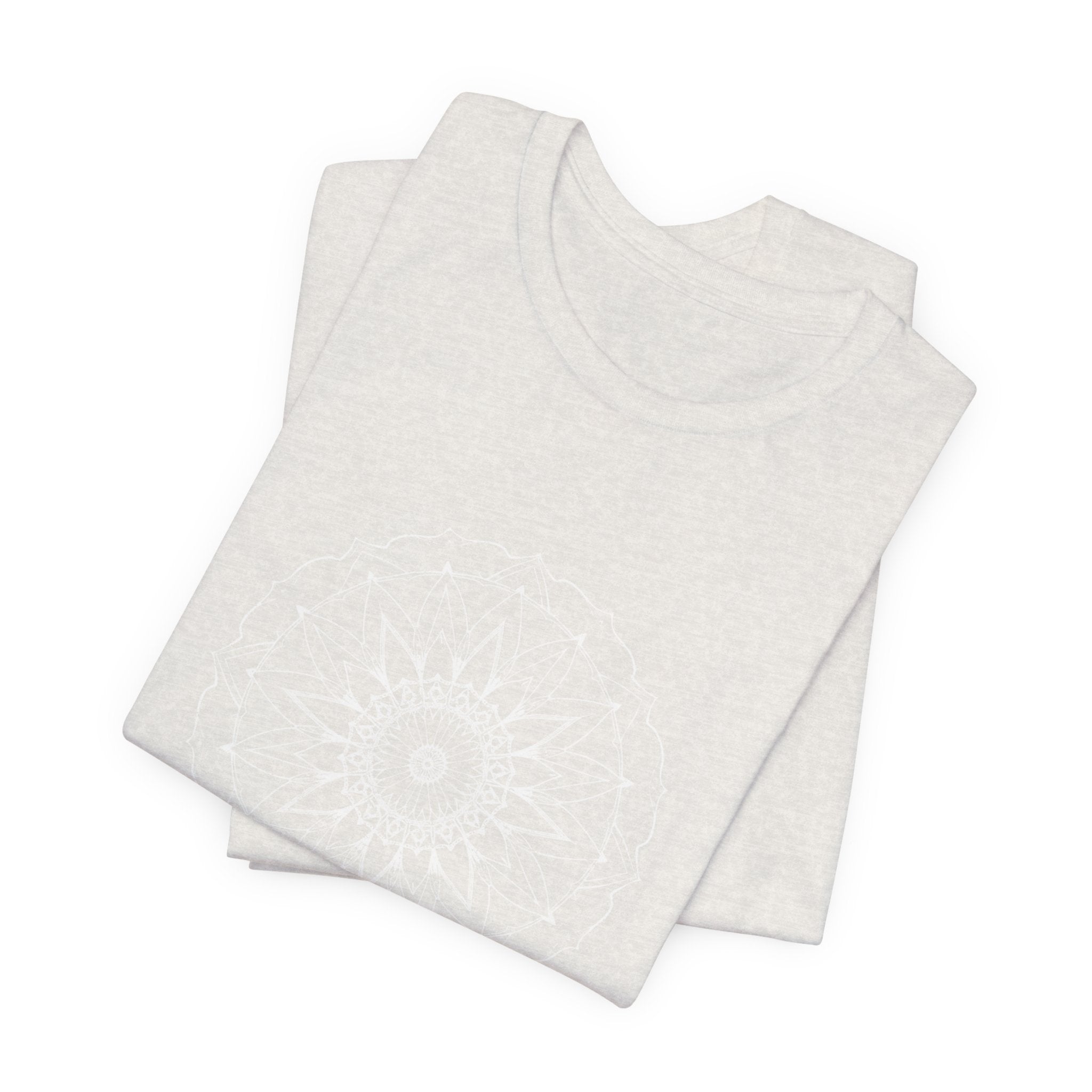 Mandala 6 Distressed T-Shirt | Spiritual Mandala Shirt — Sacred Geometry Gift Tee