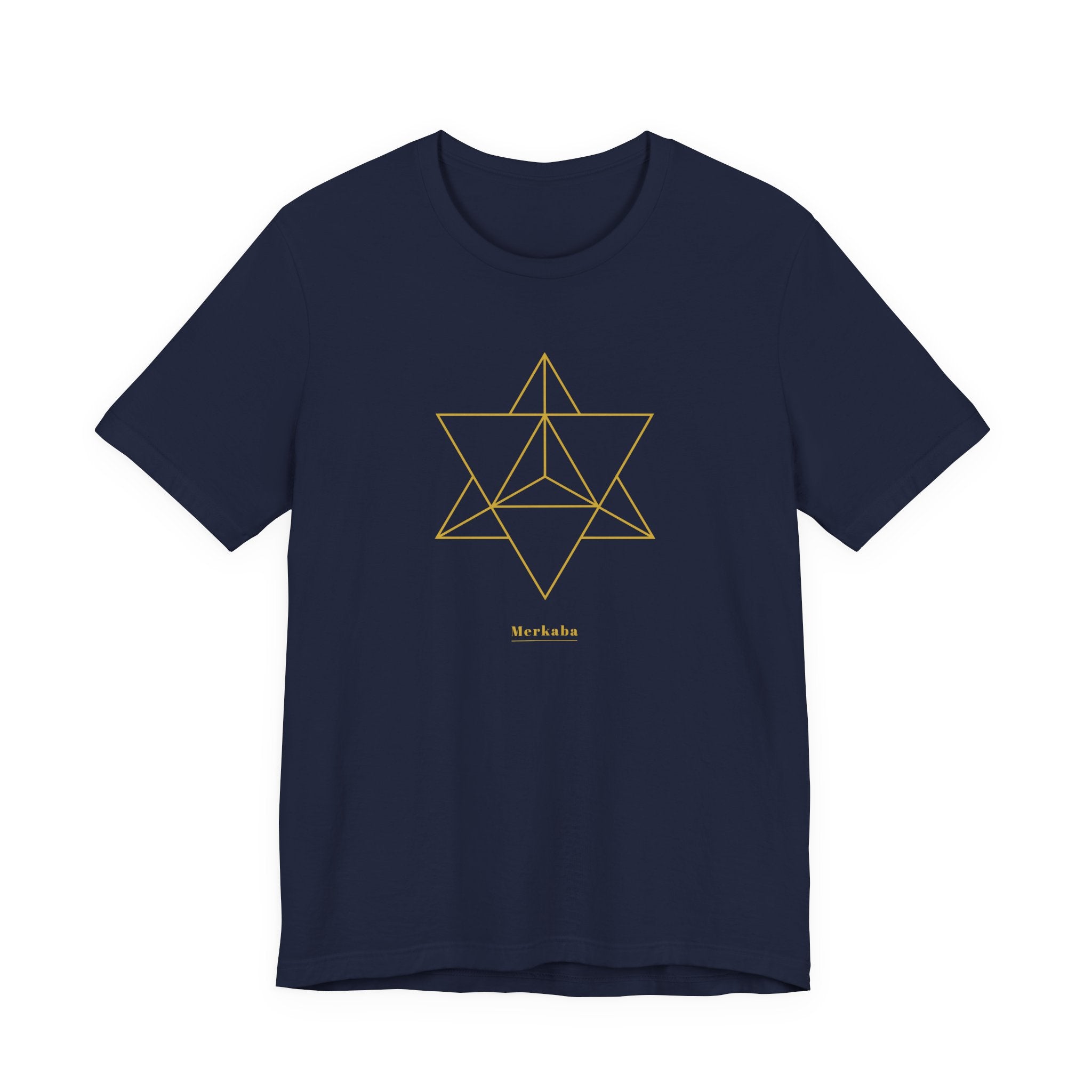 Merkaba Gold Series T-Shirt | Premium Sacred Geometry Shirt — Gold Ink Spiritual Awakening Tee
