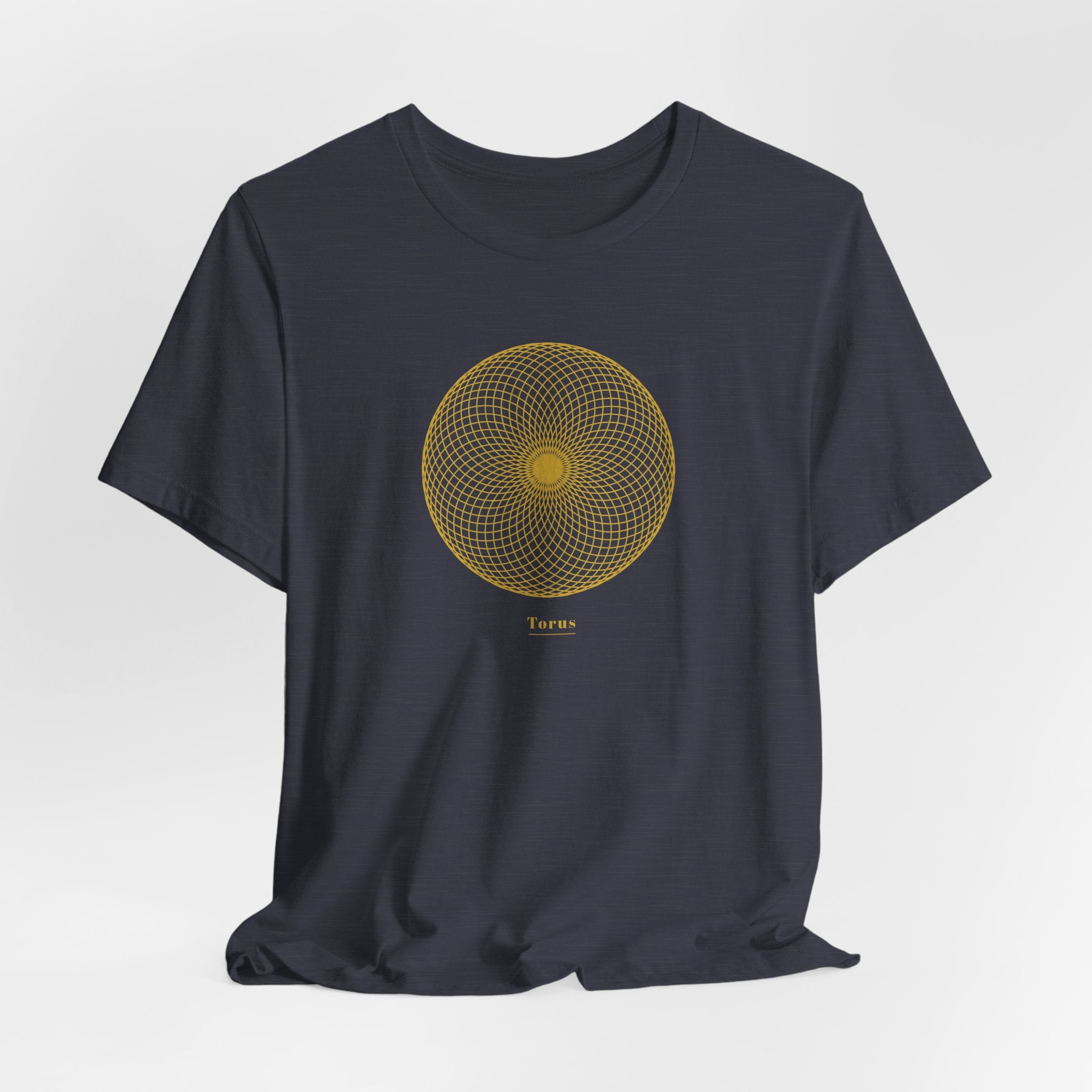 Torus Gold Series T-Shirt | Premium Sacred Geometry Shirt — Gold Ink Energy Field Spiritual Tee