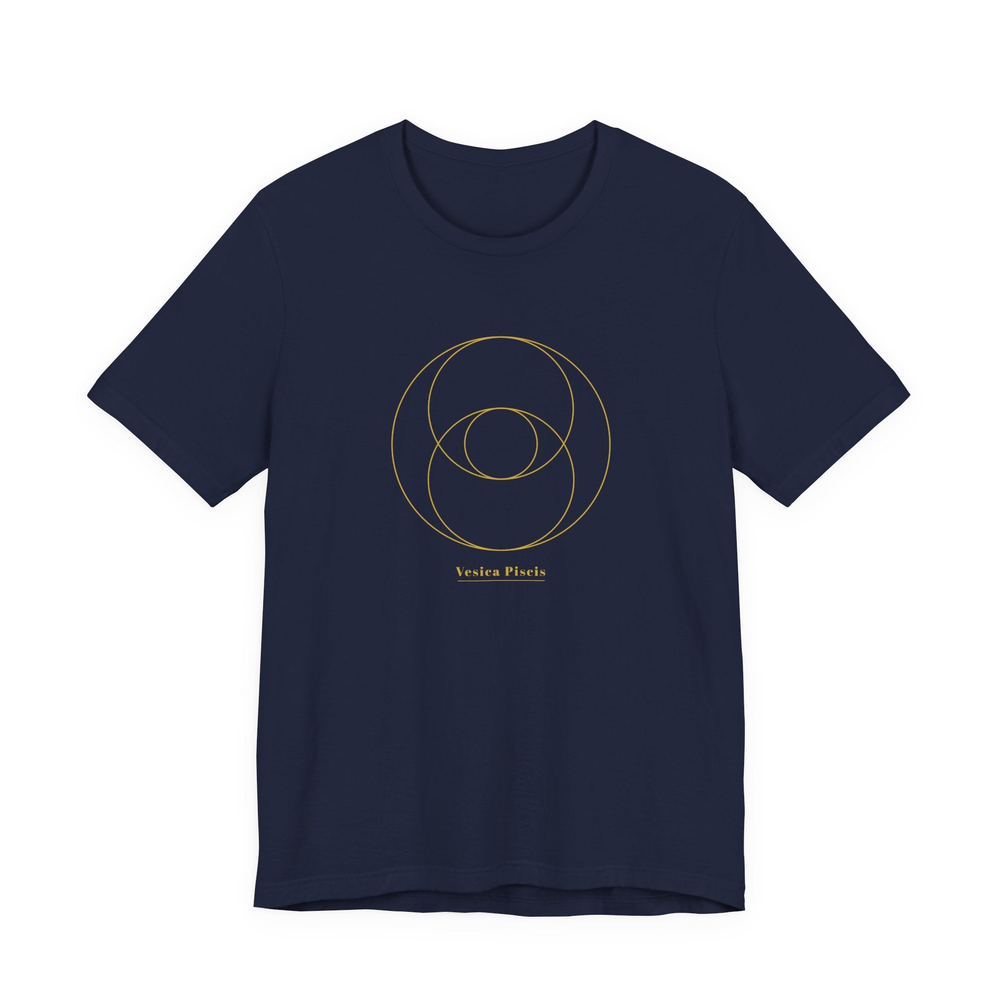 Vesica Piscis Gold Series T-Shirt | Premium Sacred Geometry Shirt — Gold Ink Sacred Feminine Tee