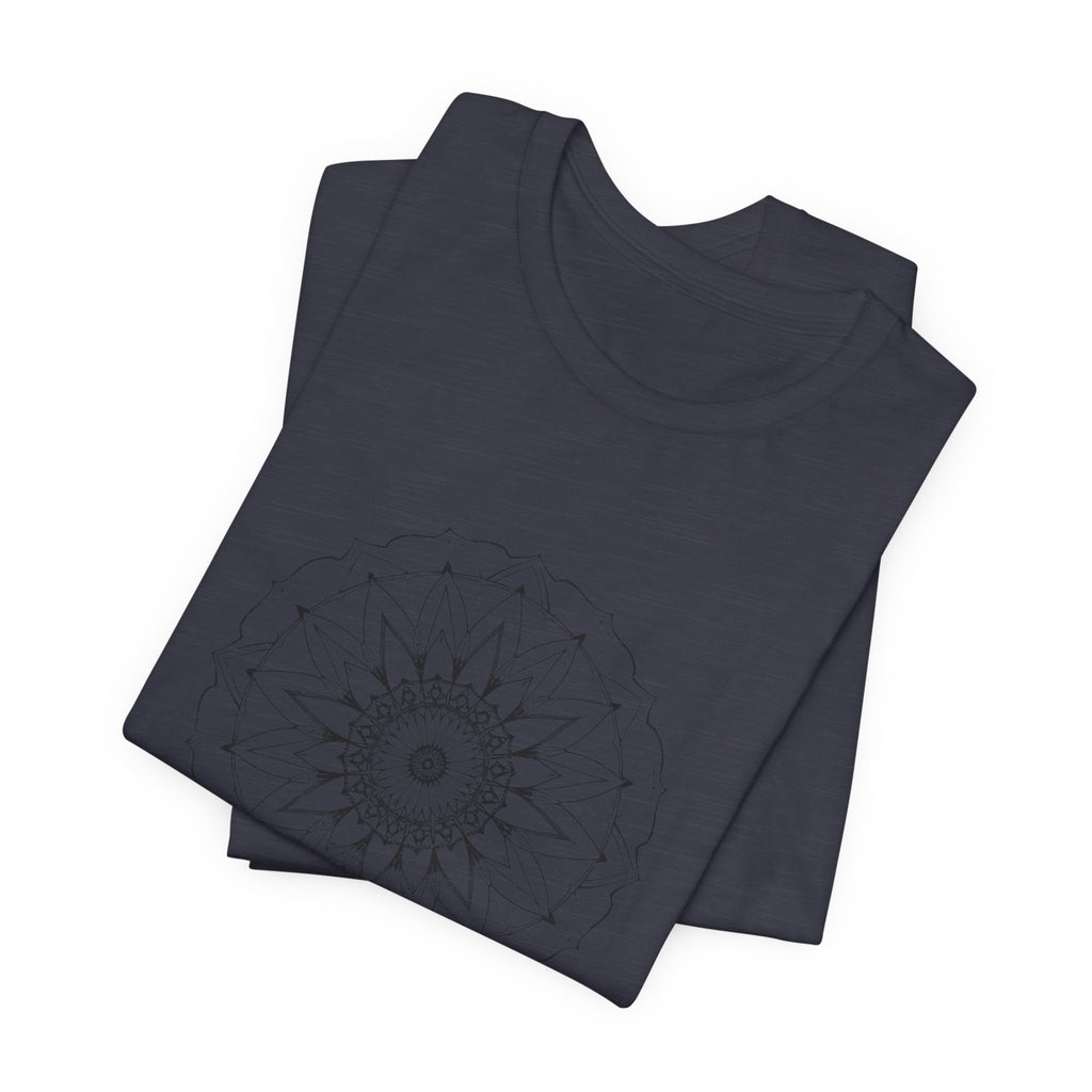 Mandala 6 Distressed T-Shirt | Spiritual Mandala Shirt — Sacred Geometry Gift Tee