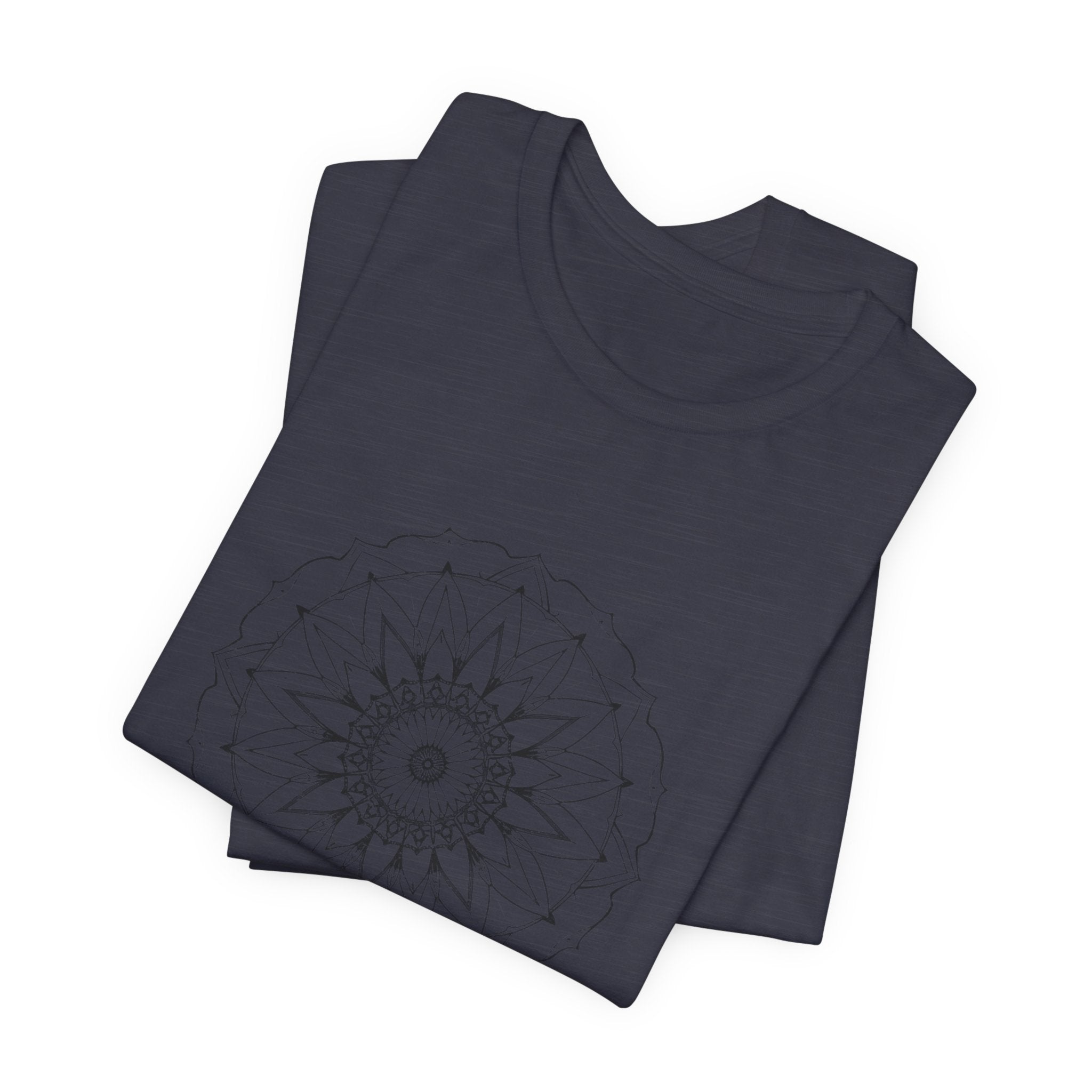 Mandala 6 Distressed T-Shirt | Spiritual Mandala Shirt — Sacred Geometry Gift Tee