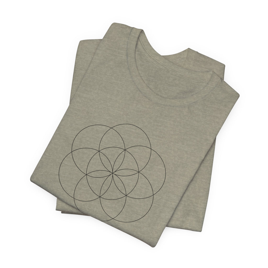 Seed of Life Sacred Geometry T-Shirt | Creation Symbol Shirt — Spiritual Gift Flower of Life Tee