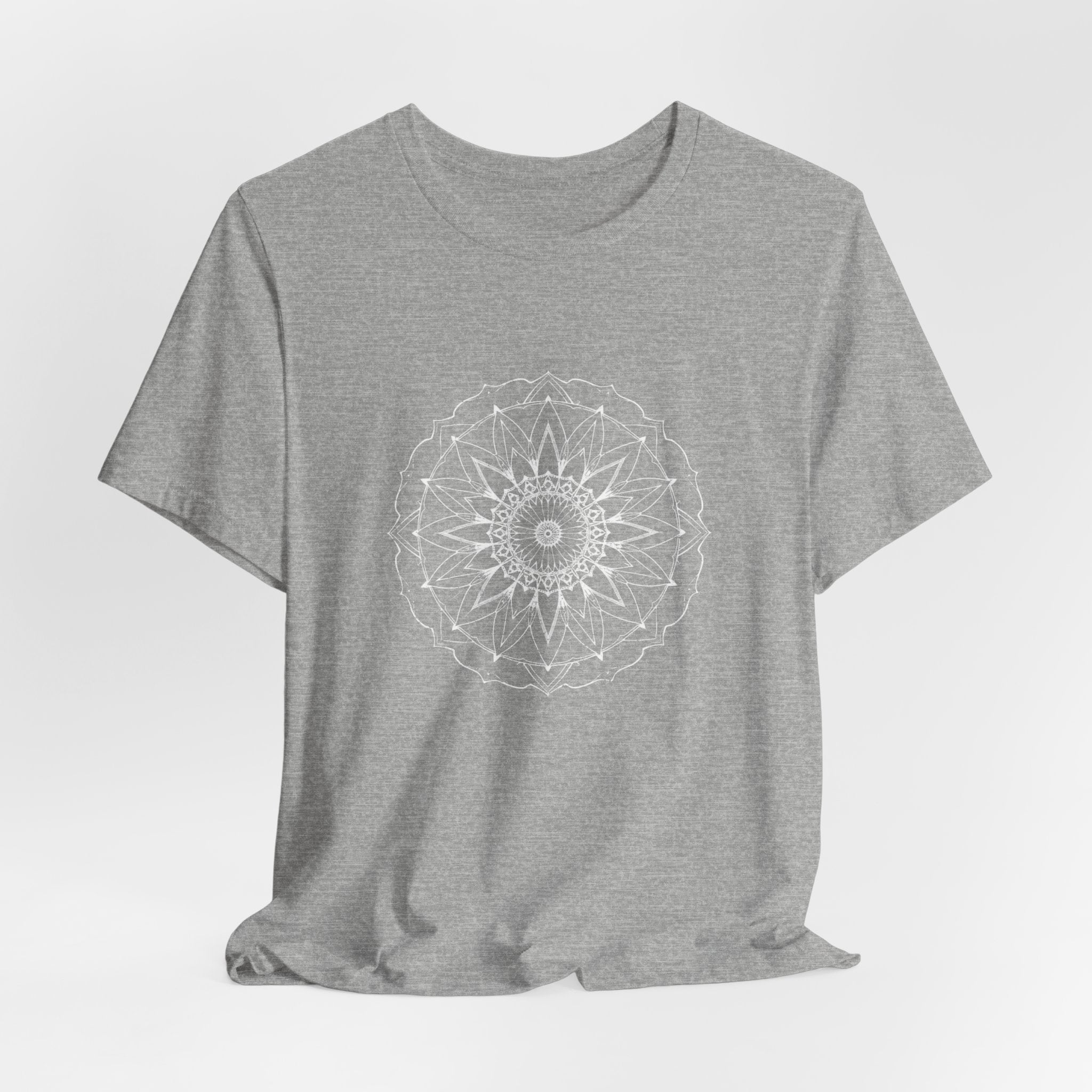 Mandala 6 Distressed T-Shirt | Spiritual Mandala Shirt — Sacred Geometry Gift Tee
