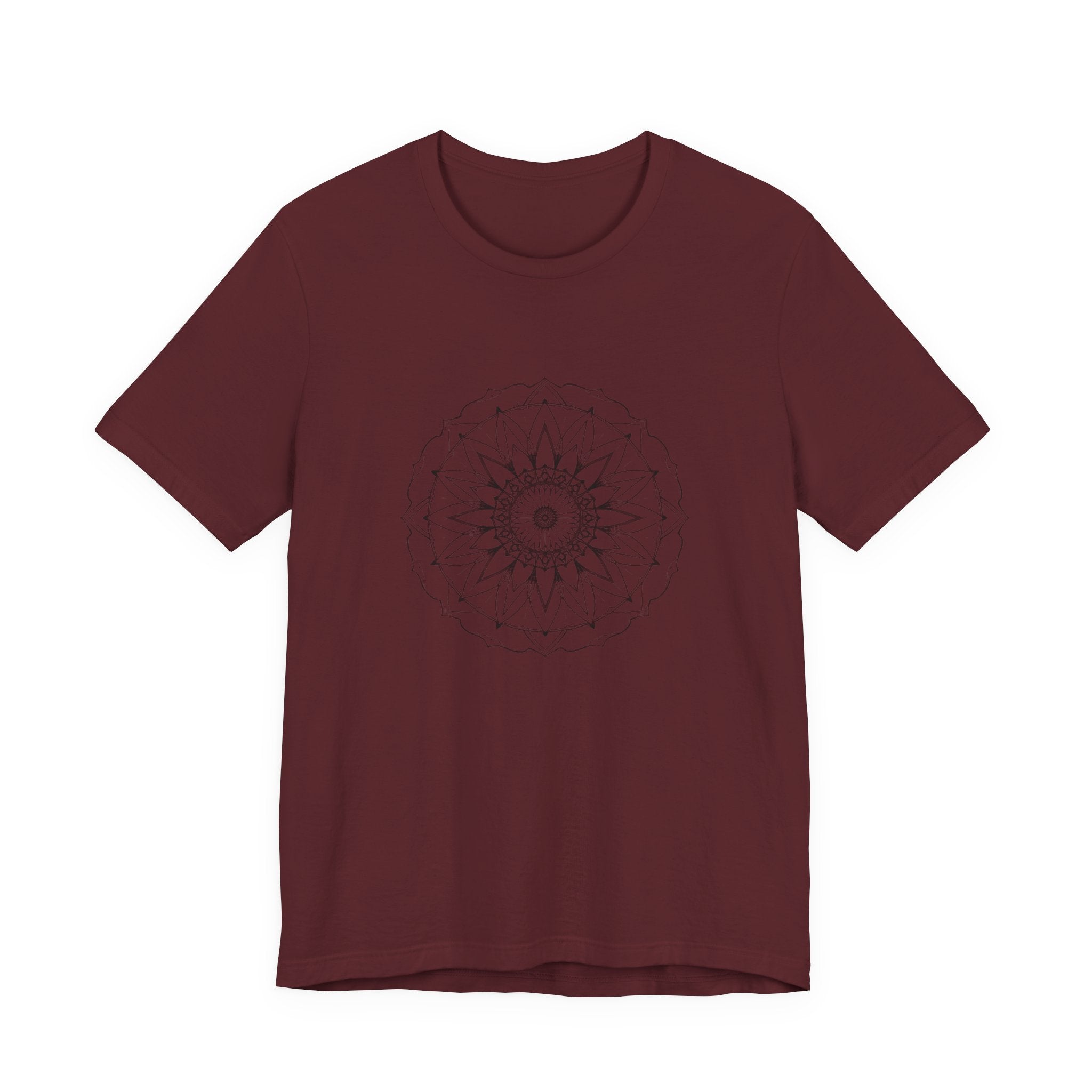 Mandala 6 Distressed T-Shirt | Spiritual Mandala Shirt — Sacred Geometry Gift Tee