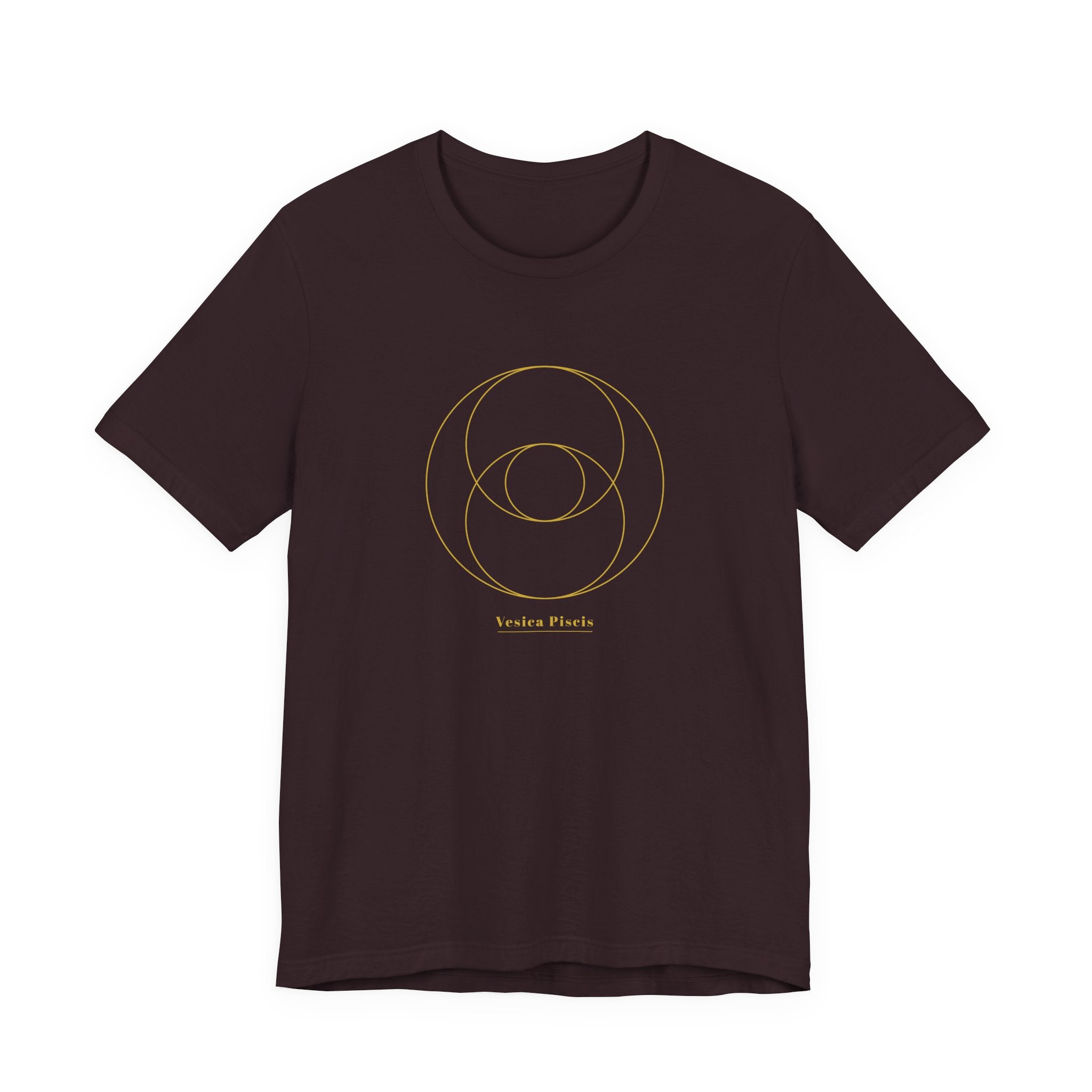 Vesica Piscis Gold Series T-Shirt | Premium Sacred Geometry Shirt — Gold Ink Sacred Feminine Tee