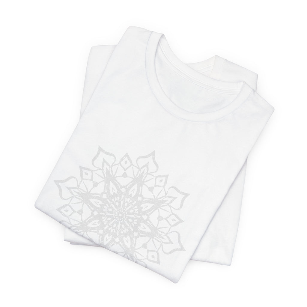 Mandala 1 Distressed T-Shirt | Spiritual Mandala Shirt — Sacred Geometry Gift Tee