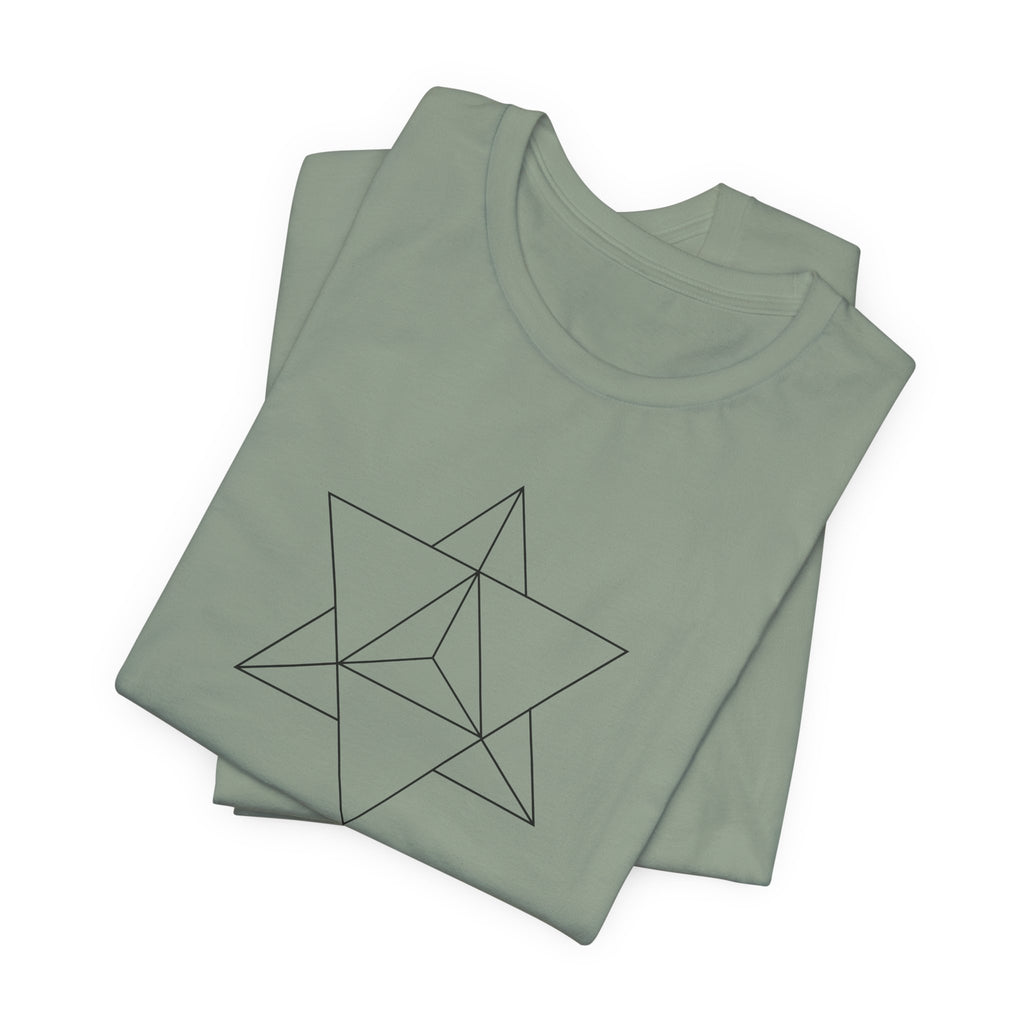 Merkaba Sacred Geometry T-Shirt | Spiritual Awakening Shirt — Metaphysical Gift for Yoga Meditation
