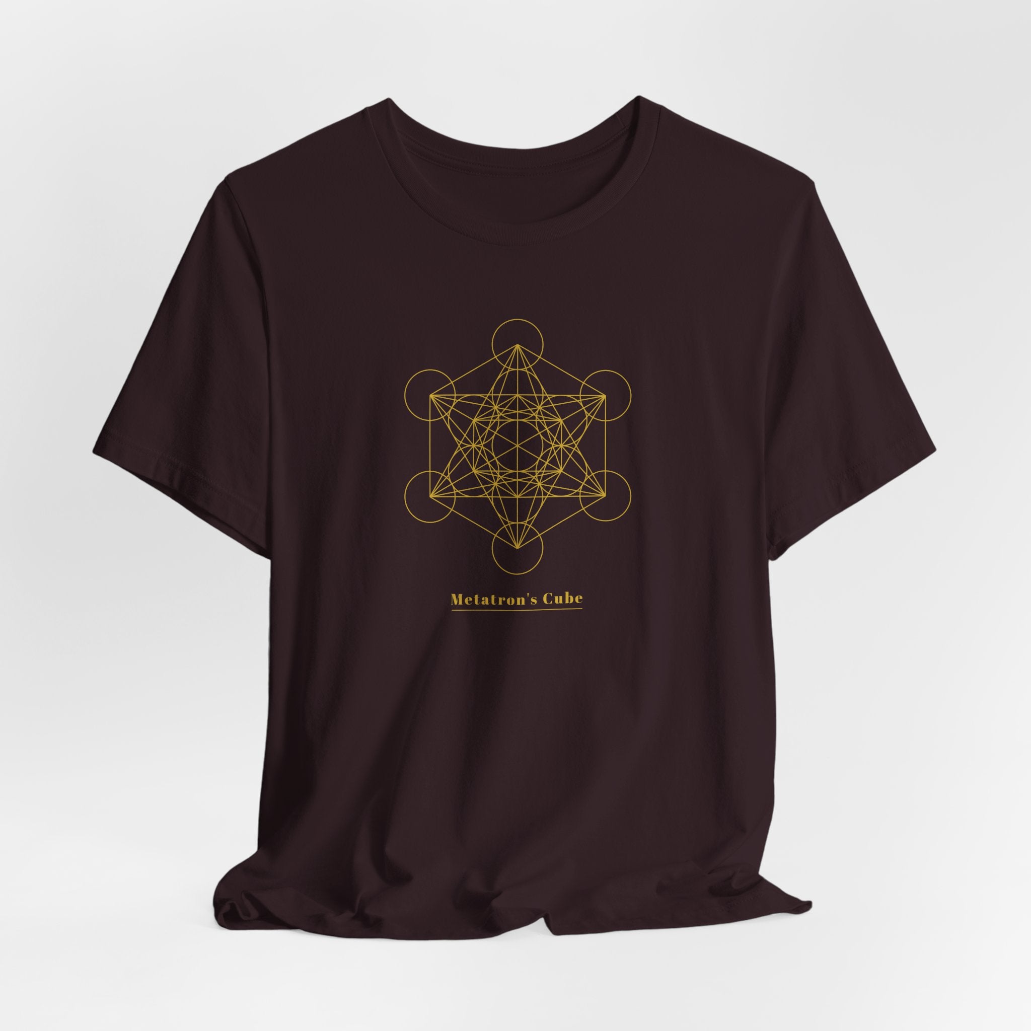 Metatron's Cube Gold Series T-Shirt | Premium Sacred Geometry Shirt — Gold Ink Archangel Tee
