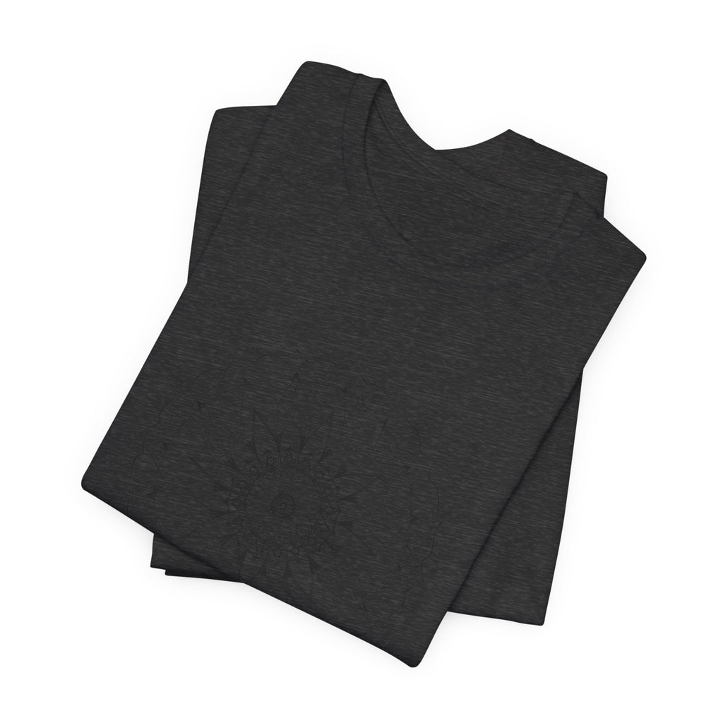 Mandala 6 Distressed T-Shirt | Spiritual Mandala Shirt — Sacred Geometry Gift Tee