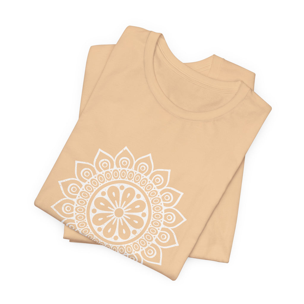 Mandala 8 Distressed T-Shirt | Spiritual Mandala Shirt — Sacred Geometry Gift Tee