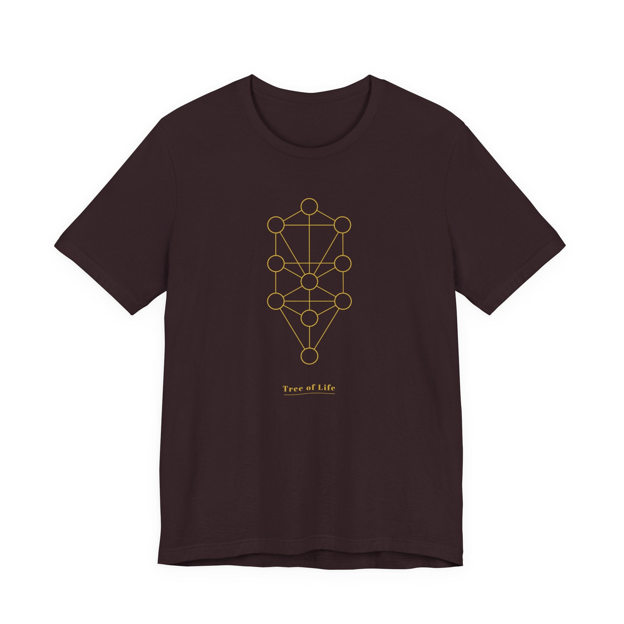 Tree of Life Gold Series T-Shirt | Premium Sacred Geometry Shirt — Gold Ink Spiritual Nature Tee
