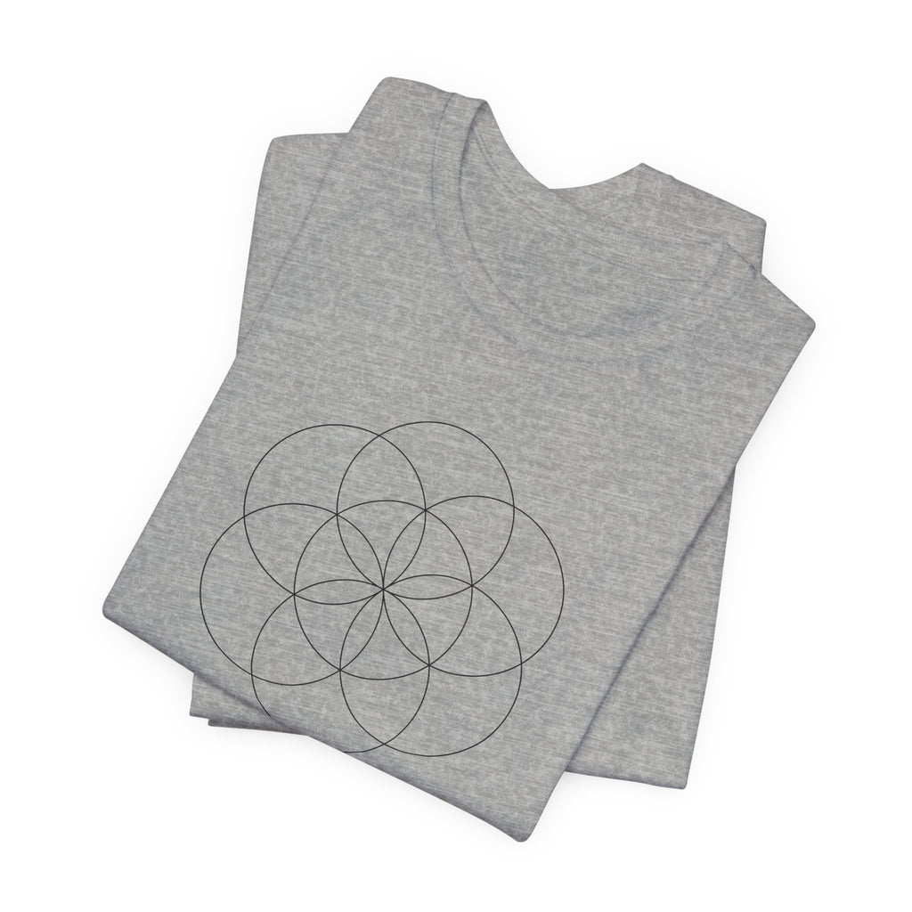 Seed of Life Sacred Geometry T-Shirt | Creation Symbol Shirt — Spiritual Gift Flower of Life Tee