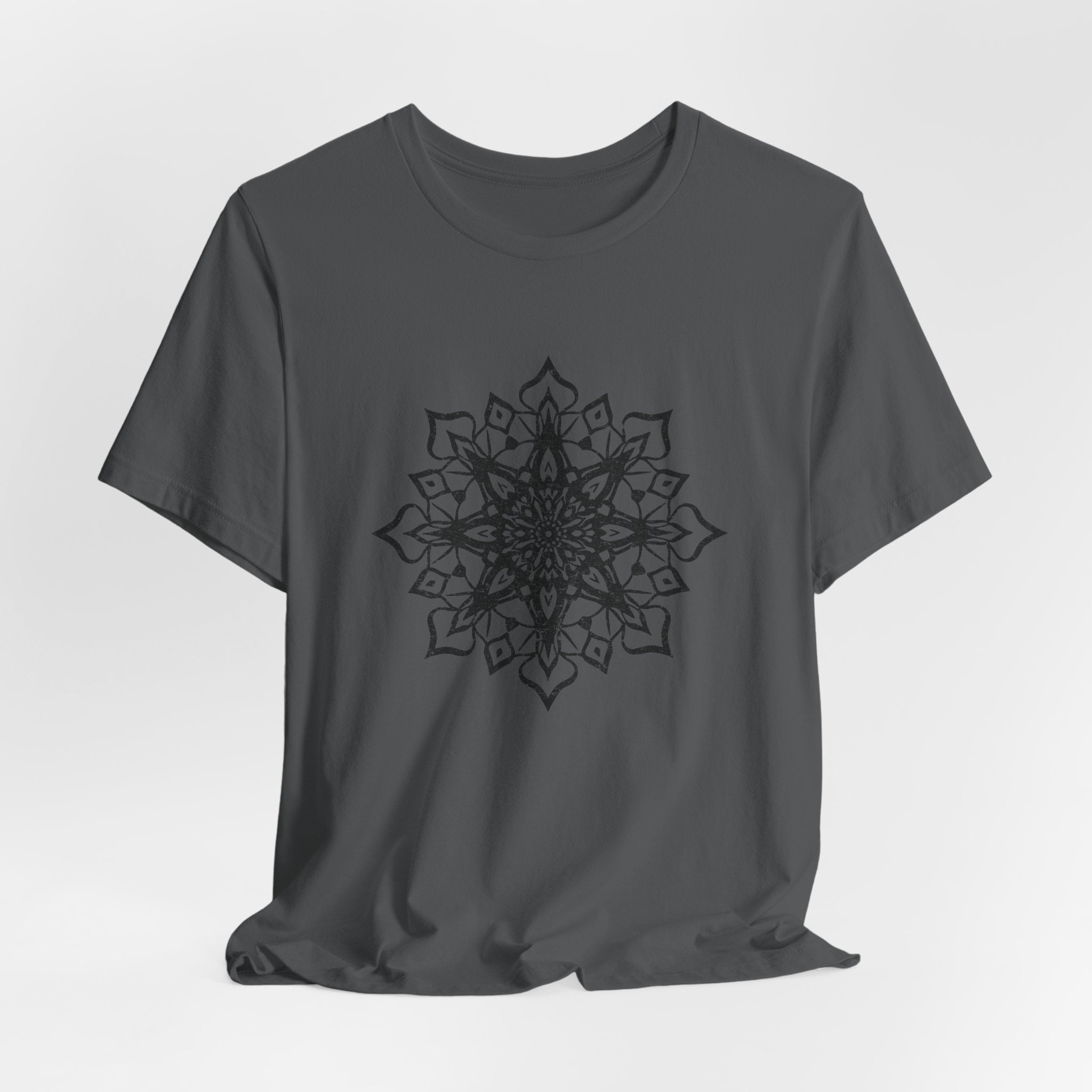 Mandala 1 Distressed T-Shirt | Spiritual Mandala Shirt — Sacred Geometry Gift Tee