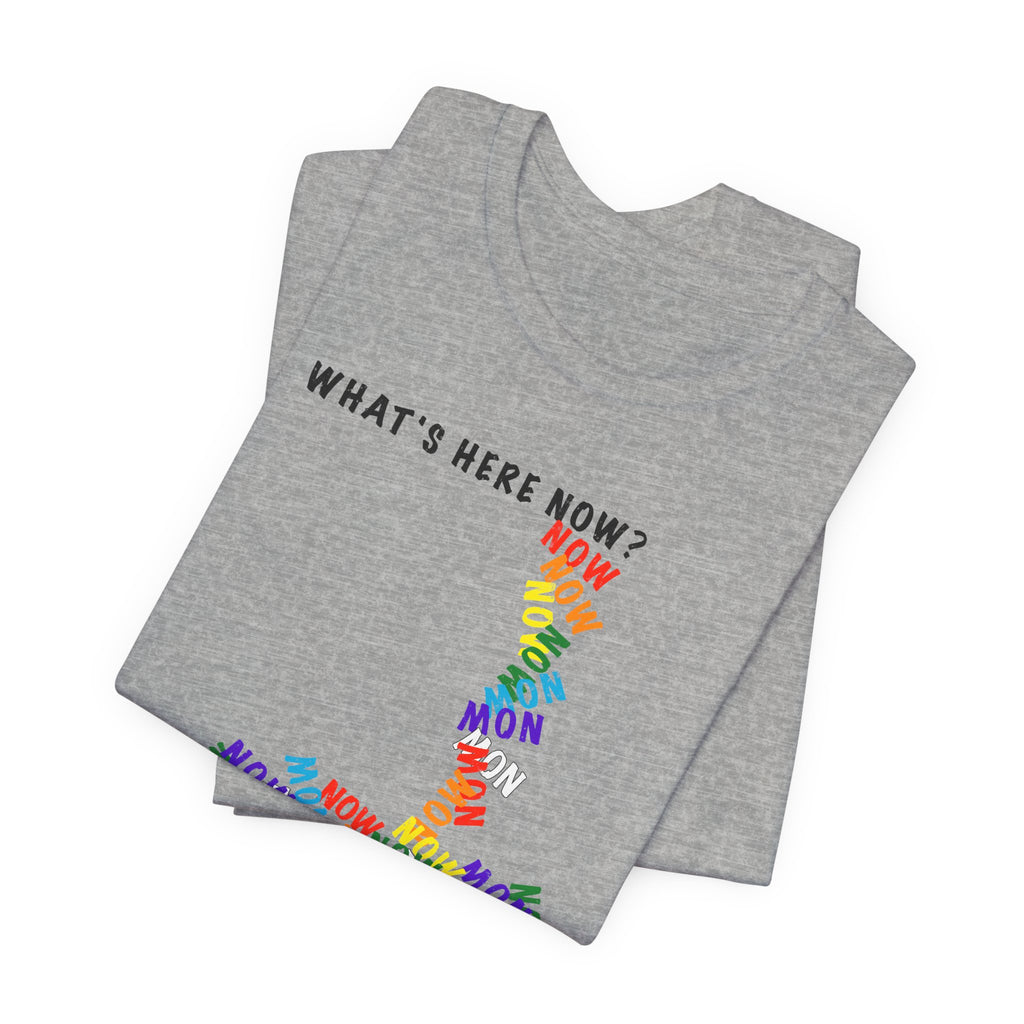 What's Here Now T-Shirt | Mindfulness Shirt — Present Moment Spiritual Awareness Tee