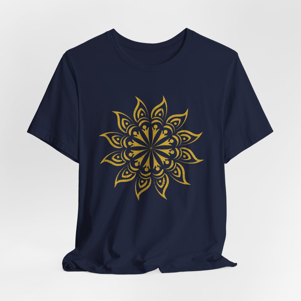 Mandala 2 Distressed T-Shirt | Spiritual Mandala Shirt — Sacred Geometry Gift Tee