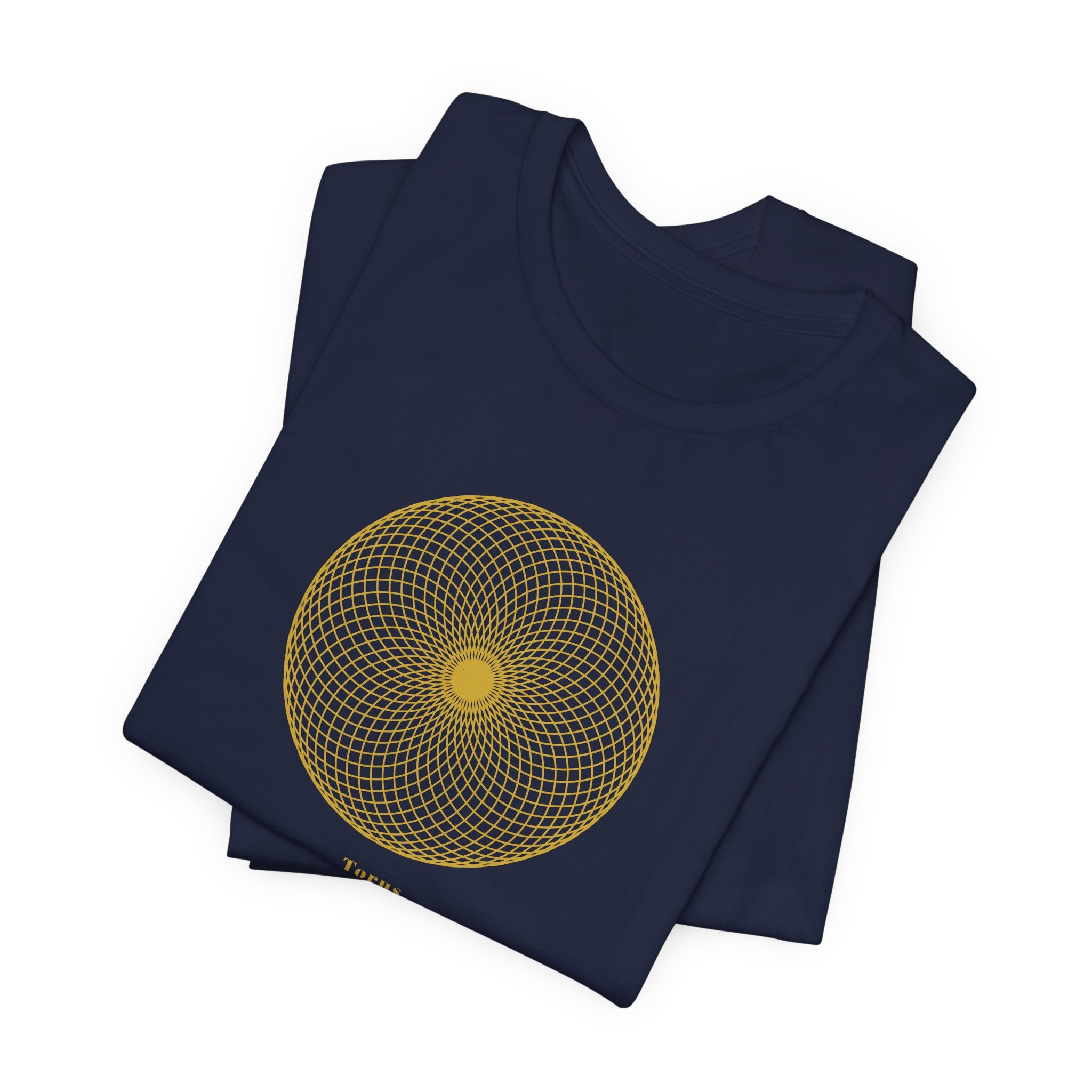 Torus Gold Series T-Shirt | Premium Sacred Geometry Shirt — Gold Ink Energy Field Spiritual Tee