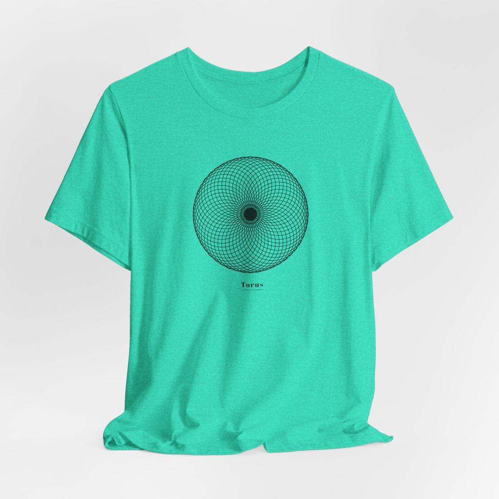Torus Sacred Geometry T-Shirt | Energy Field Shirt — Spiritual Physics Tee Toroidal Flow