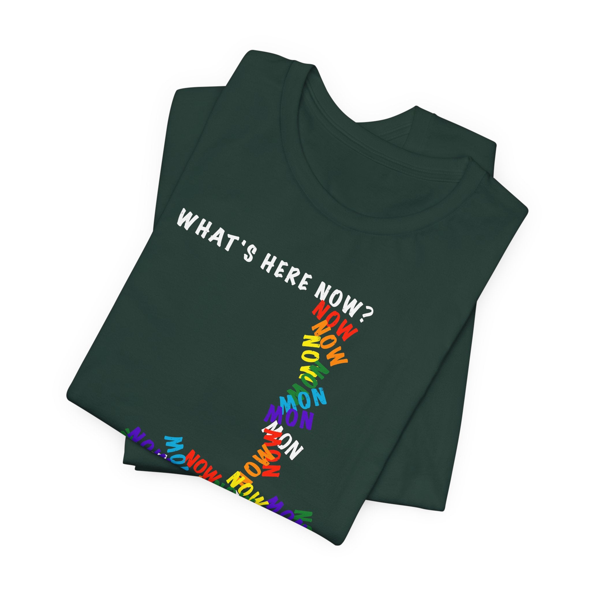 What's Here Now T-Shirt | Mindfulness Shirt — Present Moment Spiritual Awareness Tee