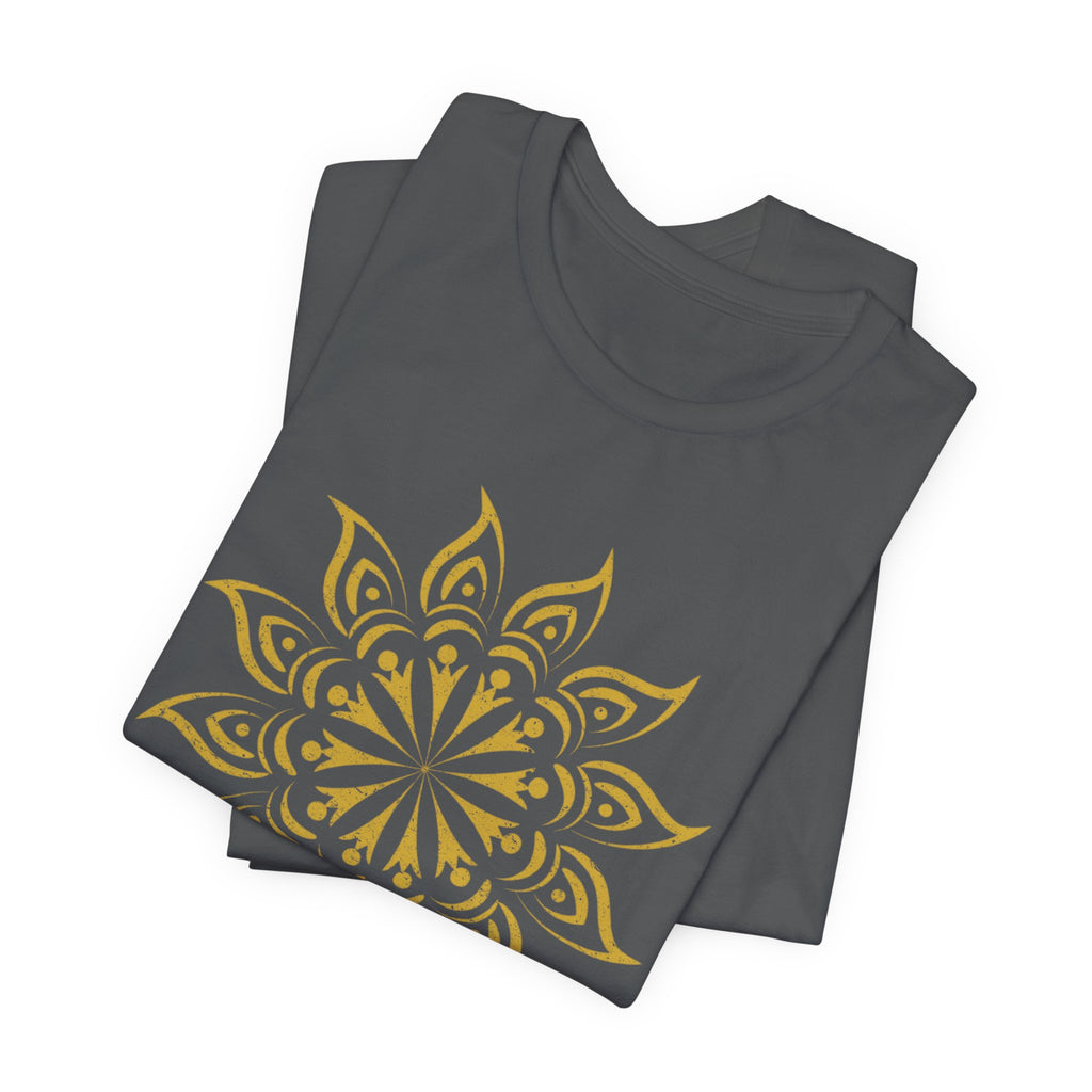 Mandala 2 Distressed T-Shirt | Spiritual Mandala Shirt — Sacred Geometry Gift Tee