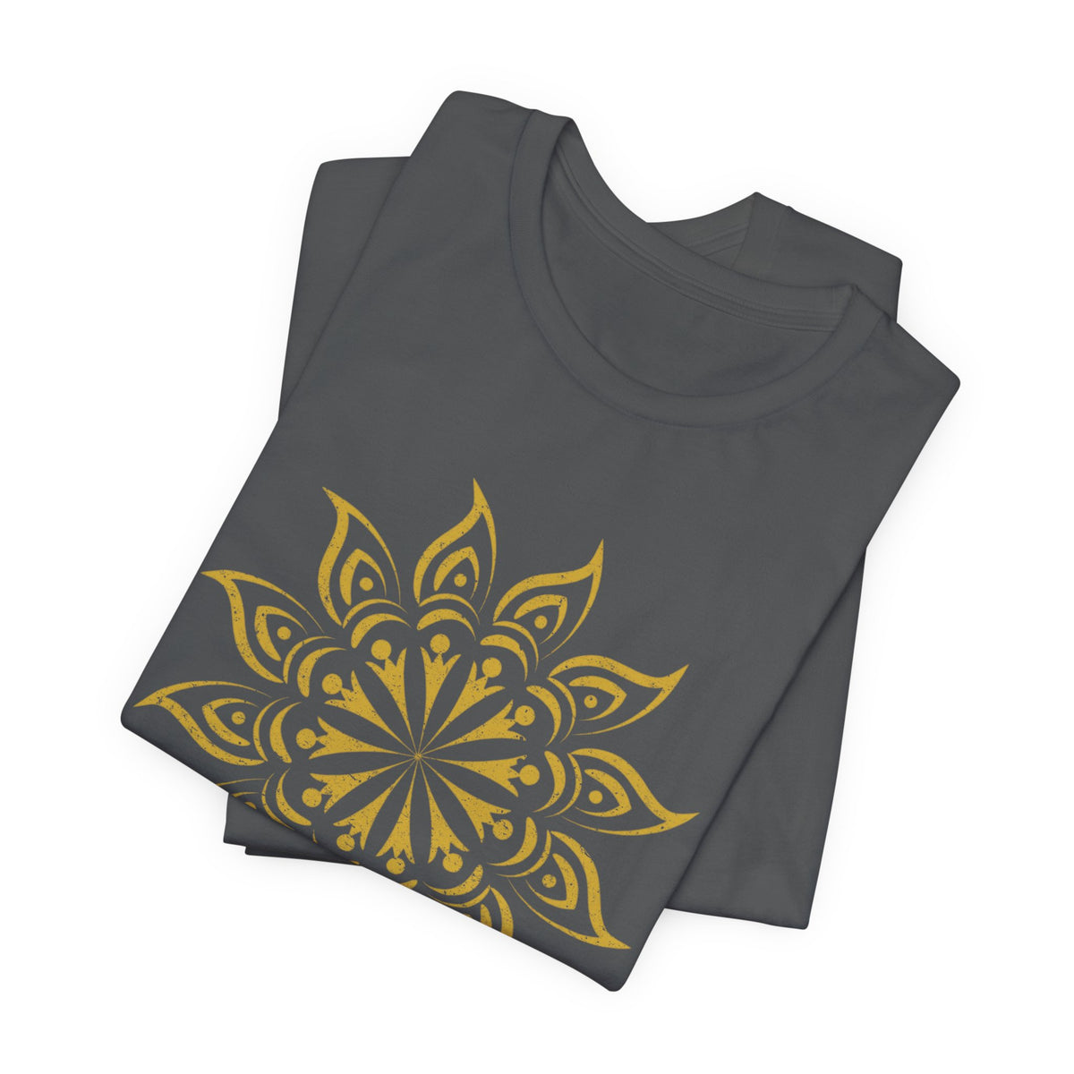 Mandala 2 Distressed T-Shirt | Spiritual Mandala Shirt — Sacred Geometry Gift Tee