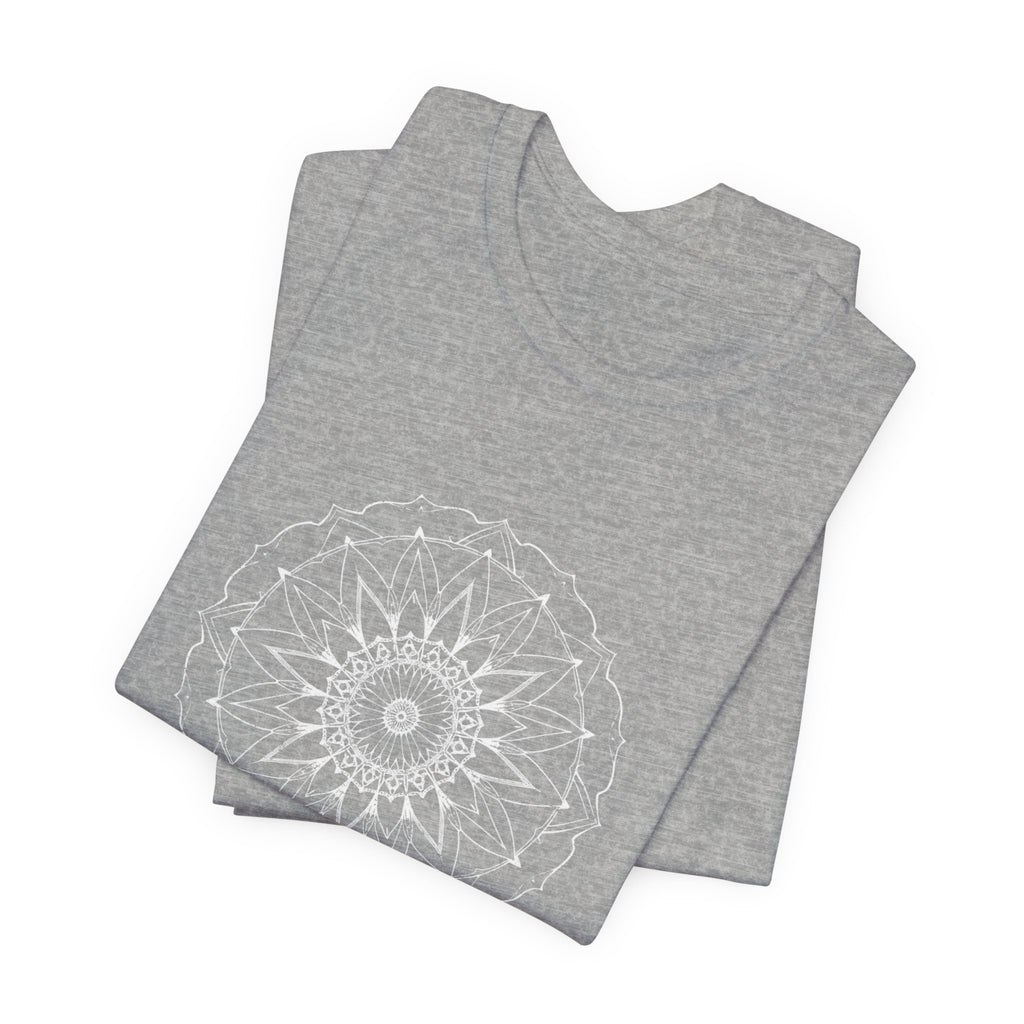 Mandala 6 Distressed T-Shirt | Spiritual Mandala Shirt — Sacred Geometry Gift Tee