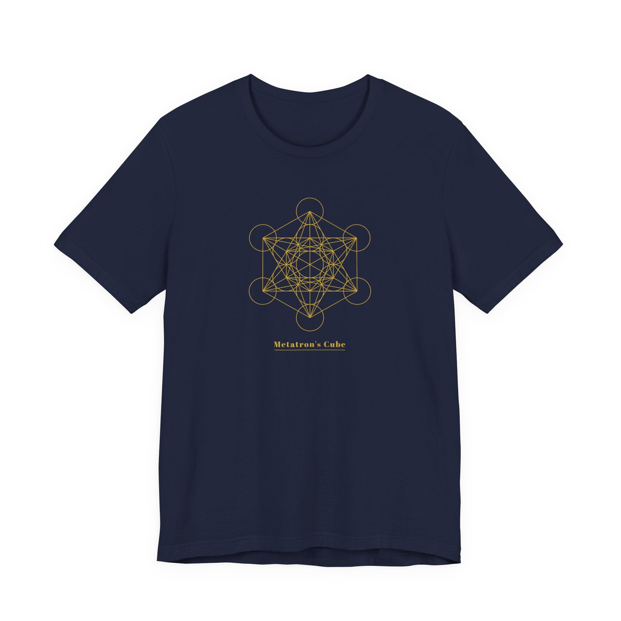 Metatron's Cube Gold Series T-Shirt | Premium Sacred Geometry Shirt — Gold Ink Archangel Tee