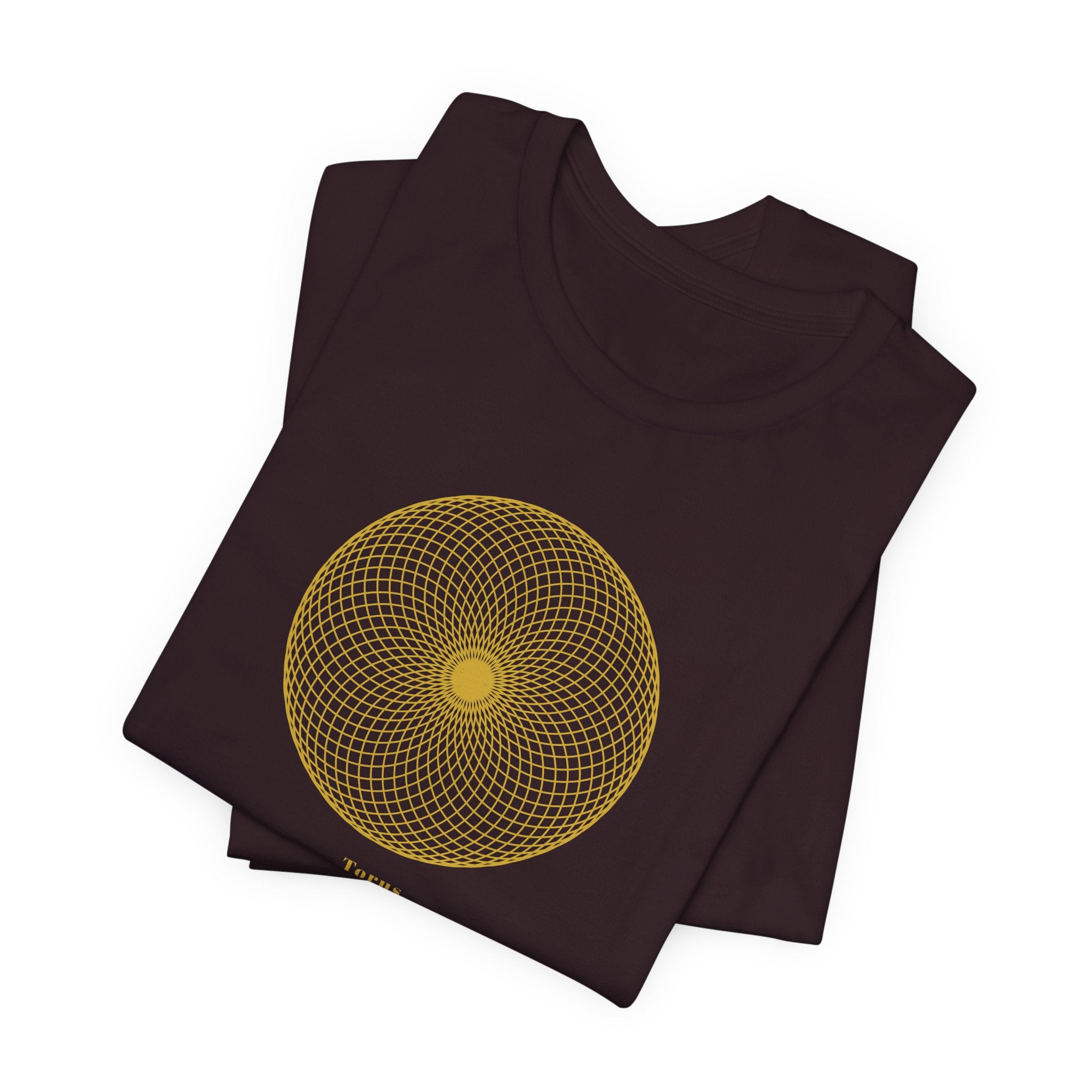 Torus Gold Series T-Shirt | Premium Sacred Geometry Shirt — Gold Ink Energy Field Spiritual Tee