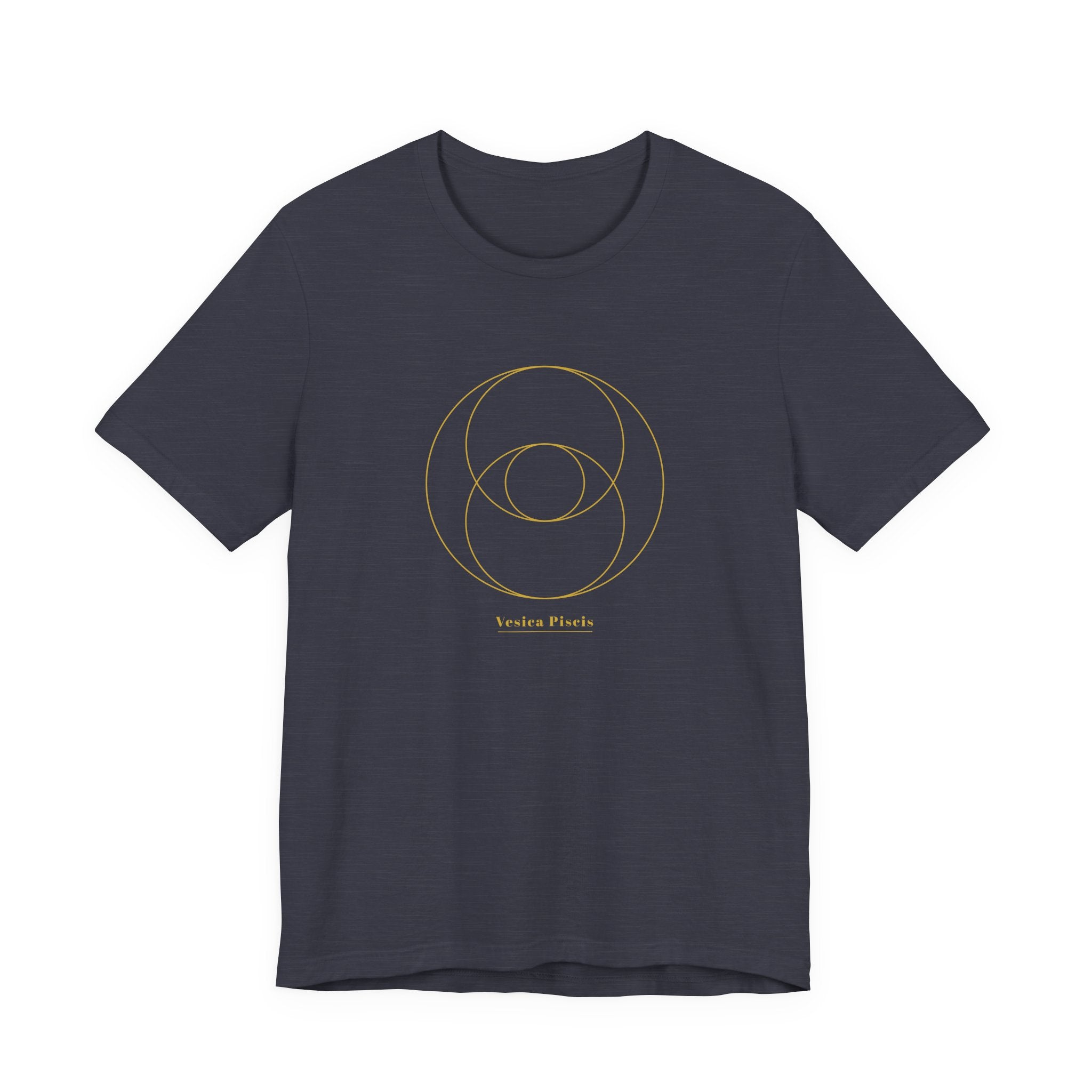 Vesica Piscis Gold Series T-Shirt | Premium Sacred Geometry Shirt — Gold Ink Sacred Feminine Tee