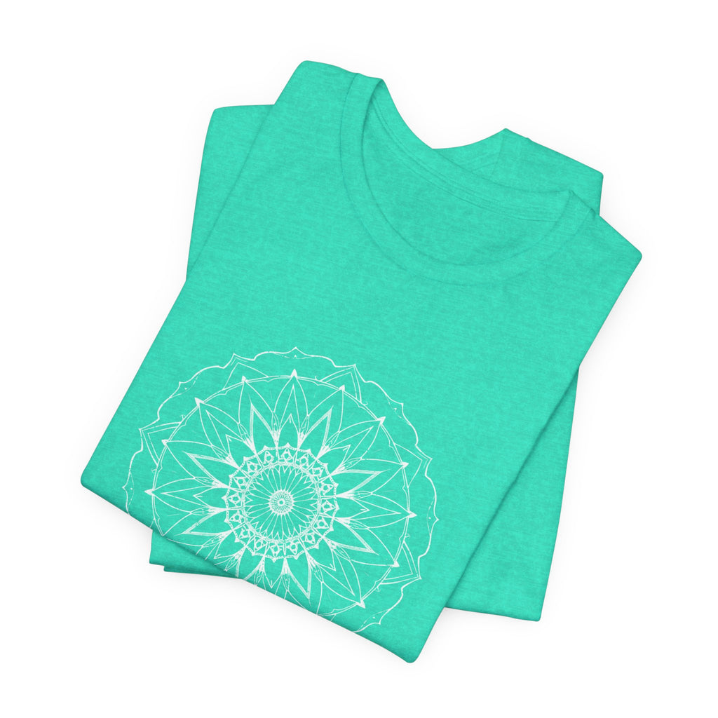 Mandala 6 Distressed T-Shirt | Spiritual Mandala Shirt — Sacred Geometry Gift Tee