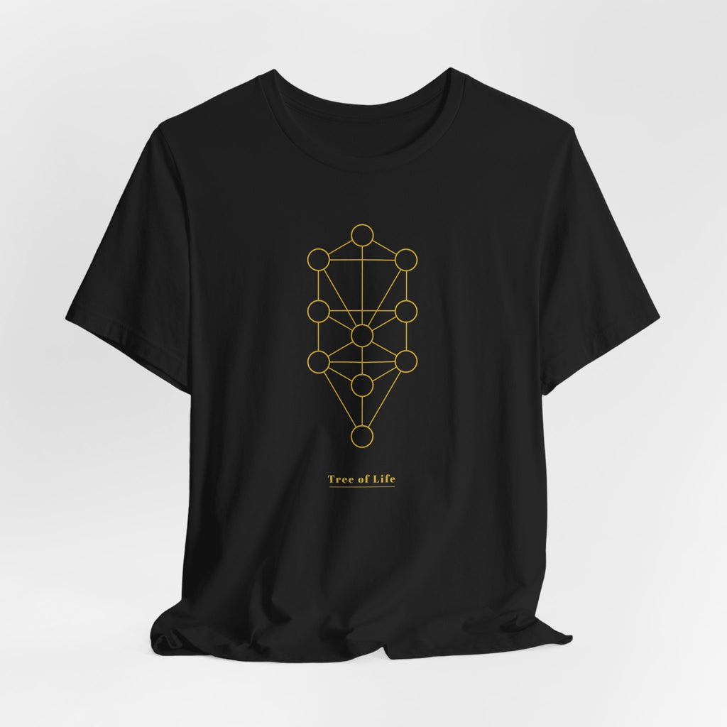 Tree of Life Gold Series T-Shirt | Premium Sacred Geometry Shirt — Gold Ink Spiritual Nature Tee