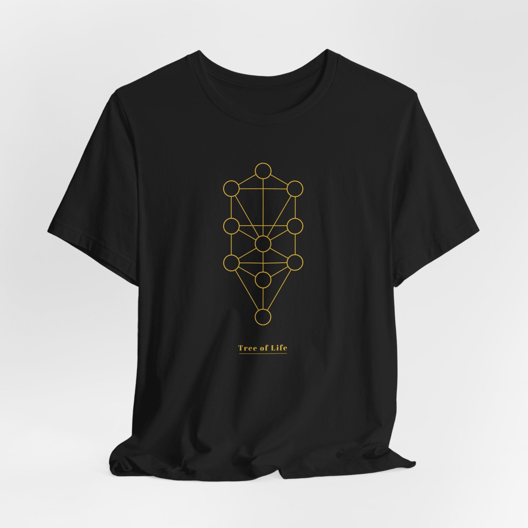 Tree of Life Gold Series T-Shirt | Premium Sacred Geometry Shirt — Gold Ink Spiritual Nature Tee