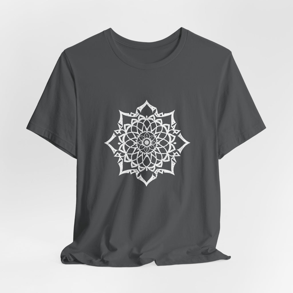 Mandala 3 Distressed T-Shirt | Spiritual Mandala Shirt — Sacred Geometry Gift Tee