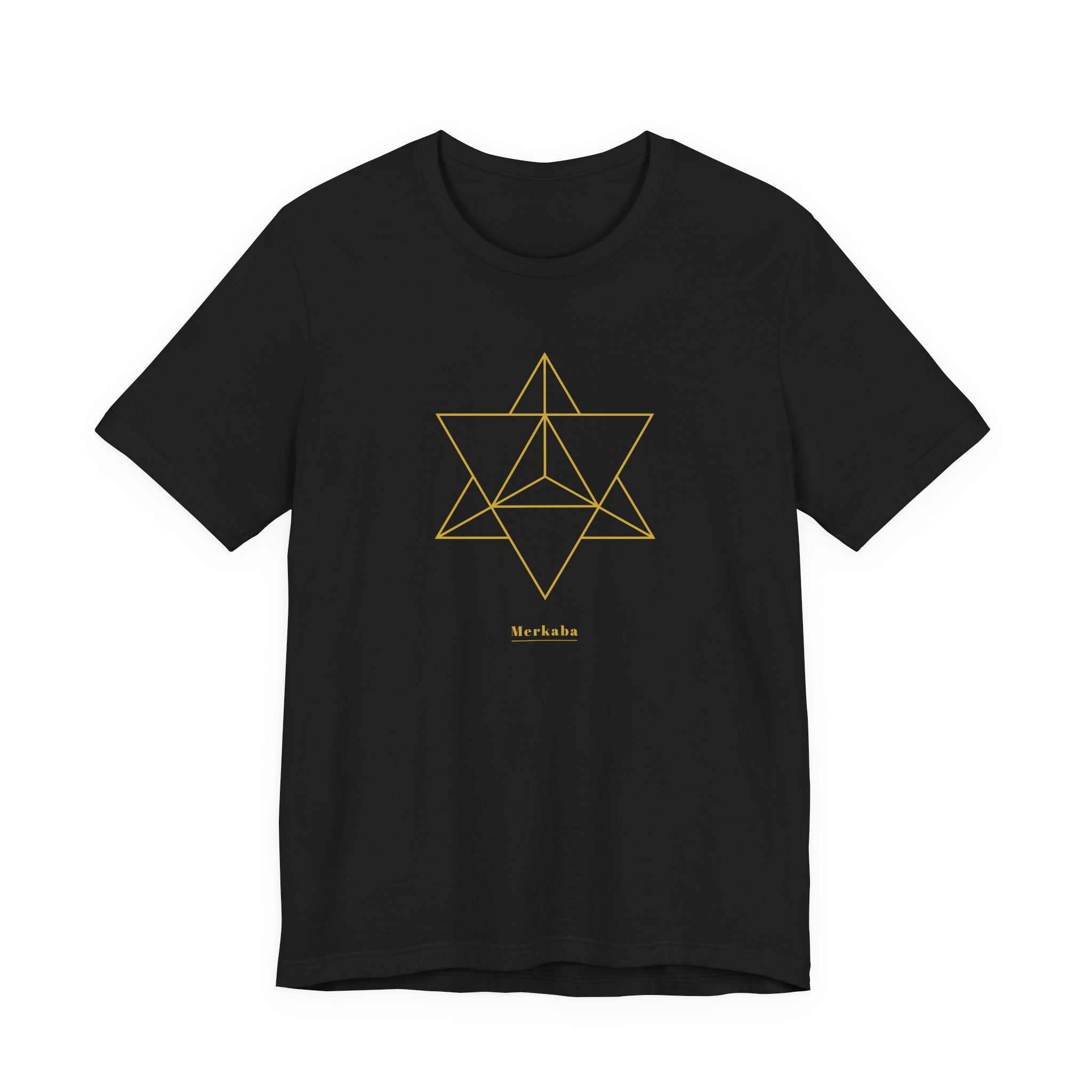 Merkaba Gold Series T-Shirt | Premium Sacred Geometry Shirt — Gold Ink Spiritual Awakening Tee