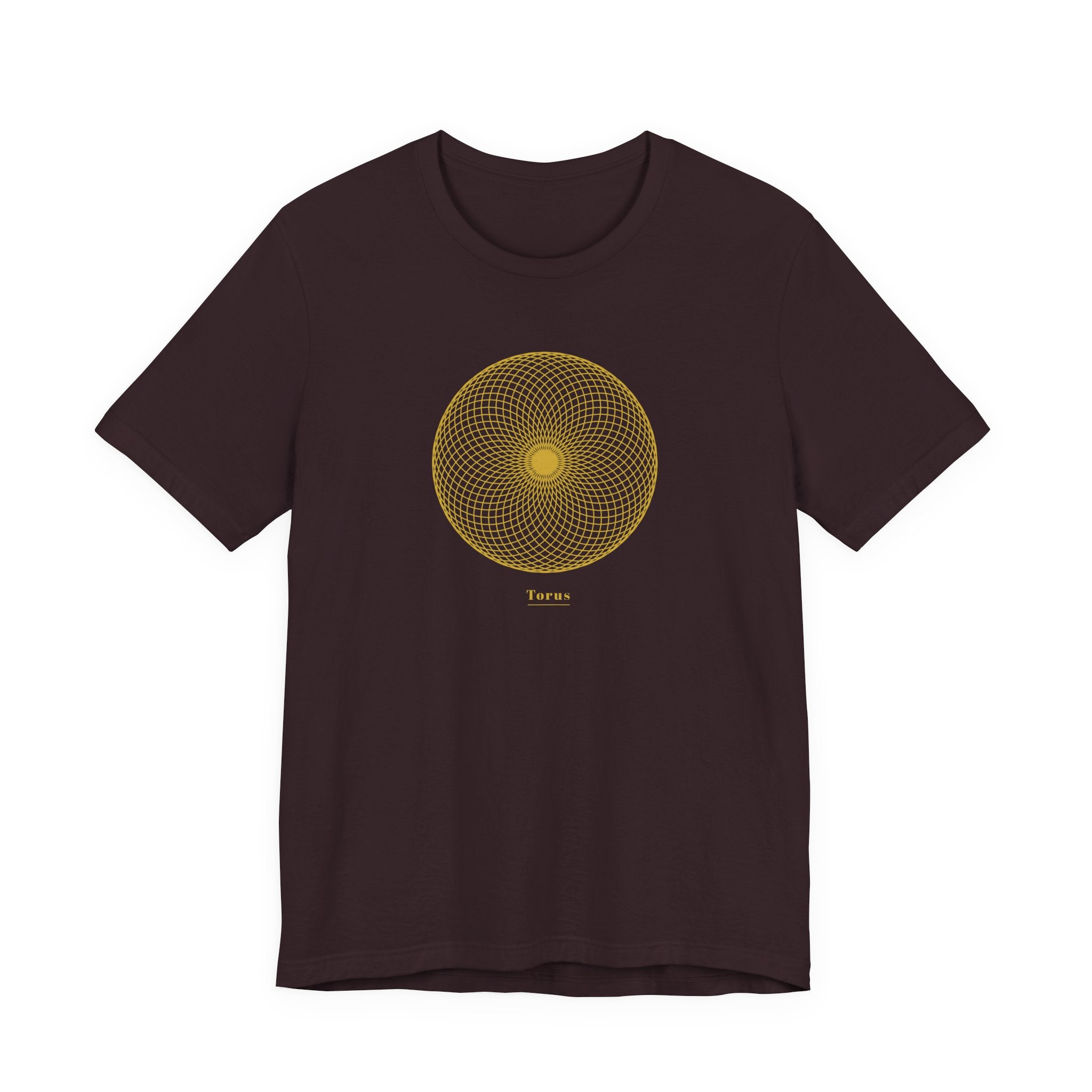 Torus Gold Series T-Shirt | Premium Sacred Geometry Shirt — Gold Ink Energy Field Spiritual Tee